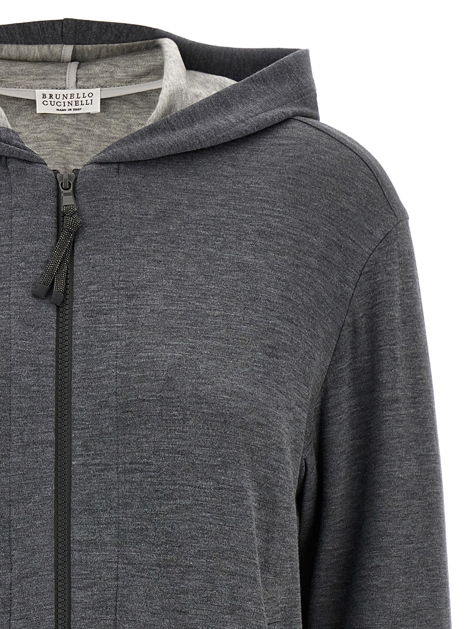 'Precious Zipper Pull' Hoodie MP828SB806C572 (Brunello Cucinelli / スウェット・フーディー ) | Brunello Cucinelli (ブルネロ・クチネリ)(2)