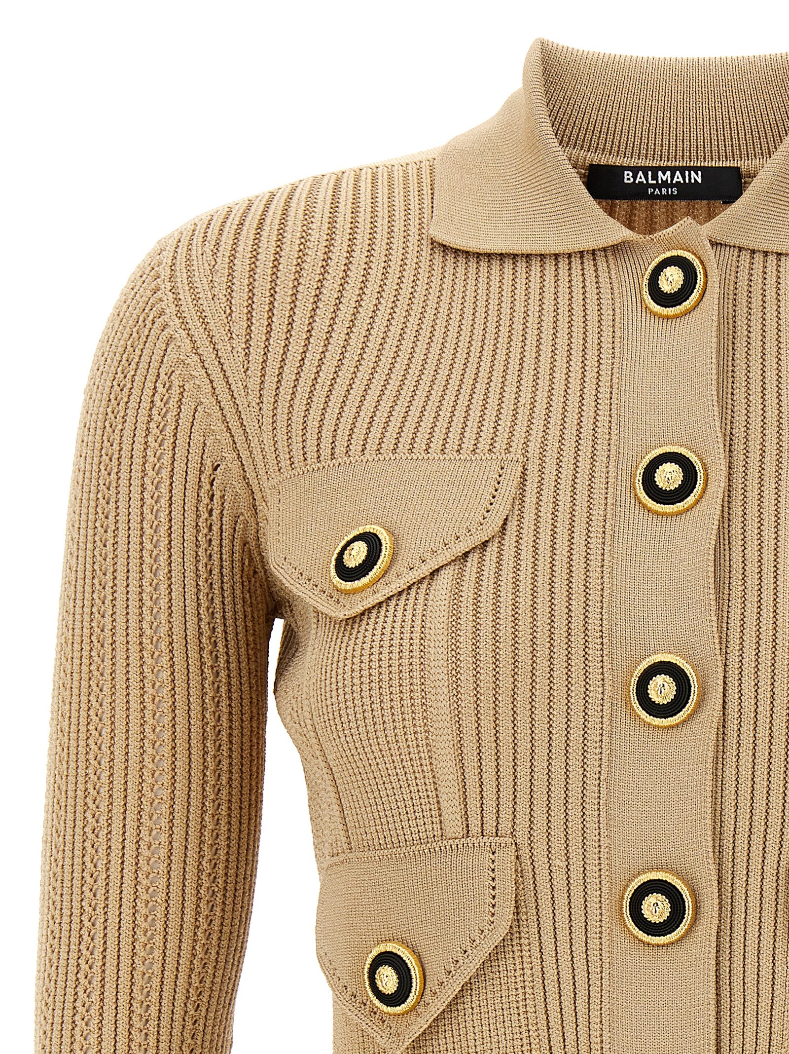 Ribbed cardigan EF1KL150KI100DC (Balmain / ニット・セーター・カーディガン ) | Balmain (バルマン)(2)