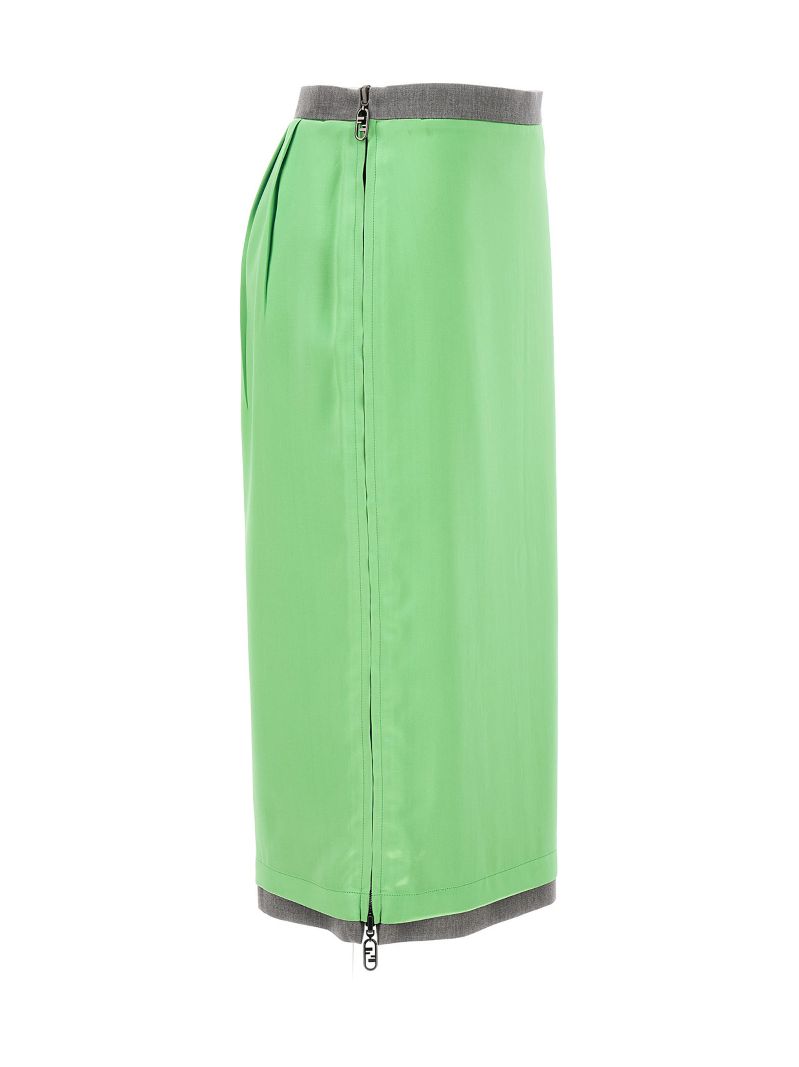 Satin and gabardine skirt FQ7451ANRIF1L7W (FENDI / スカート ) | FENDI (フェンディ)(2)