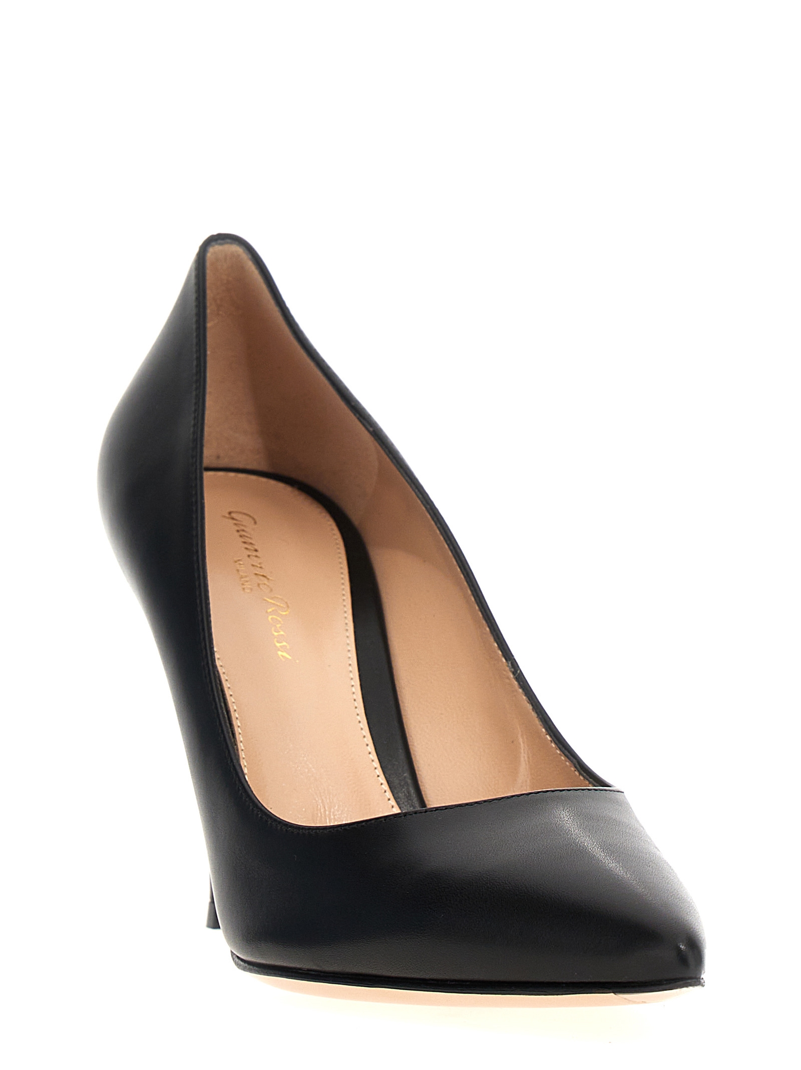 ジャンヴィトロッシ GIANVITO 85 ブラック スエード パンプス GIANVITO