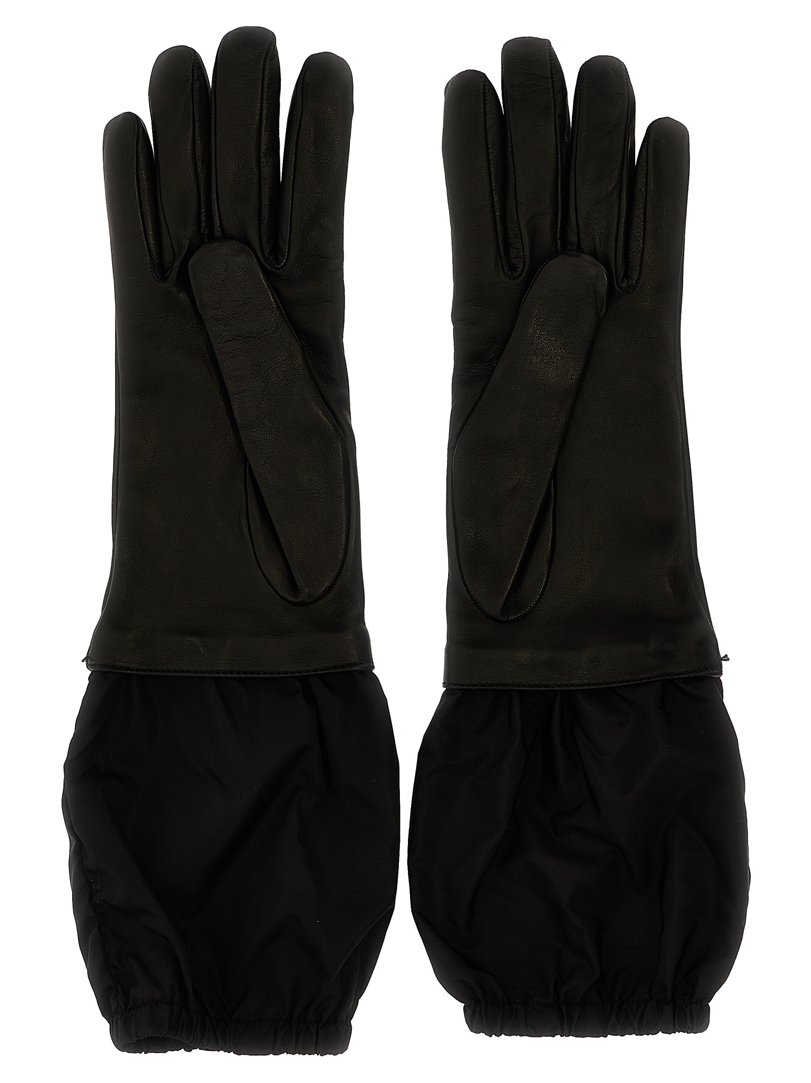 Logo nylon leather gloves 1GG181038F0632 (Prada / グローブ ) | Prada (プラダ)(1)