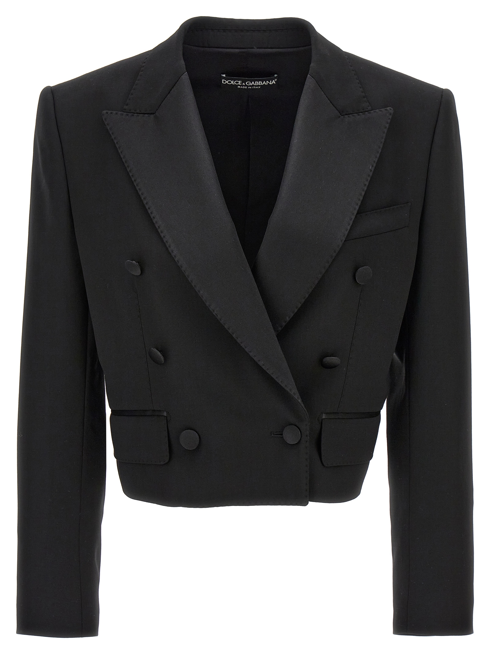 'Tuxedo' crop blazer F29MCTFUBE7N0000 (Dolce & Gabbana / スーツ・ジャケット ) | Dolce & Gabbana (ドルチェガッバーナ)