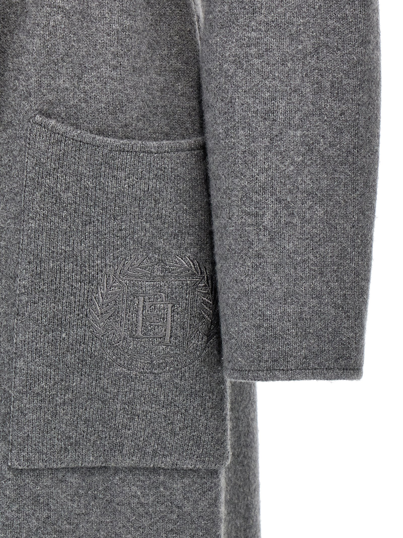Double-breasted knit coat CK16S46E2CL3 (Elisabetta Franchi / コート・ダウン ) | Elisabetta Franchi (エリザベッタ フランキ)(3)