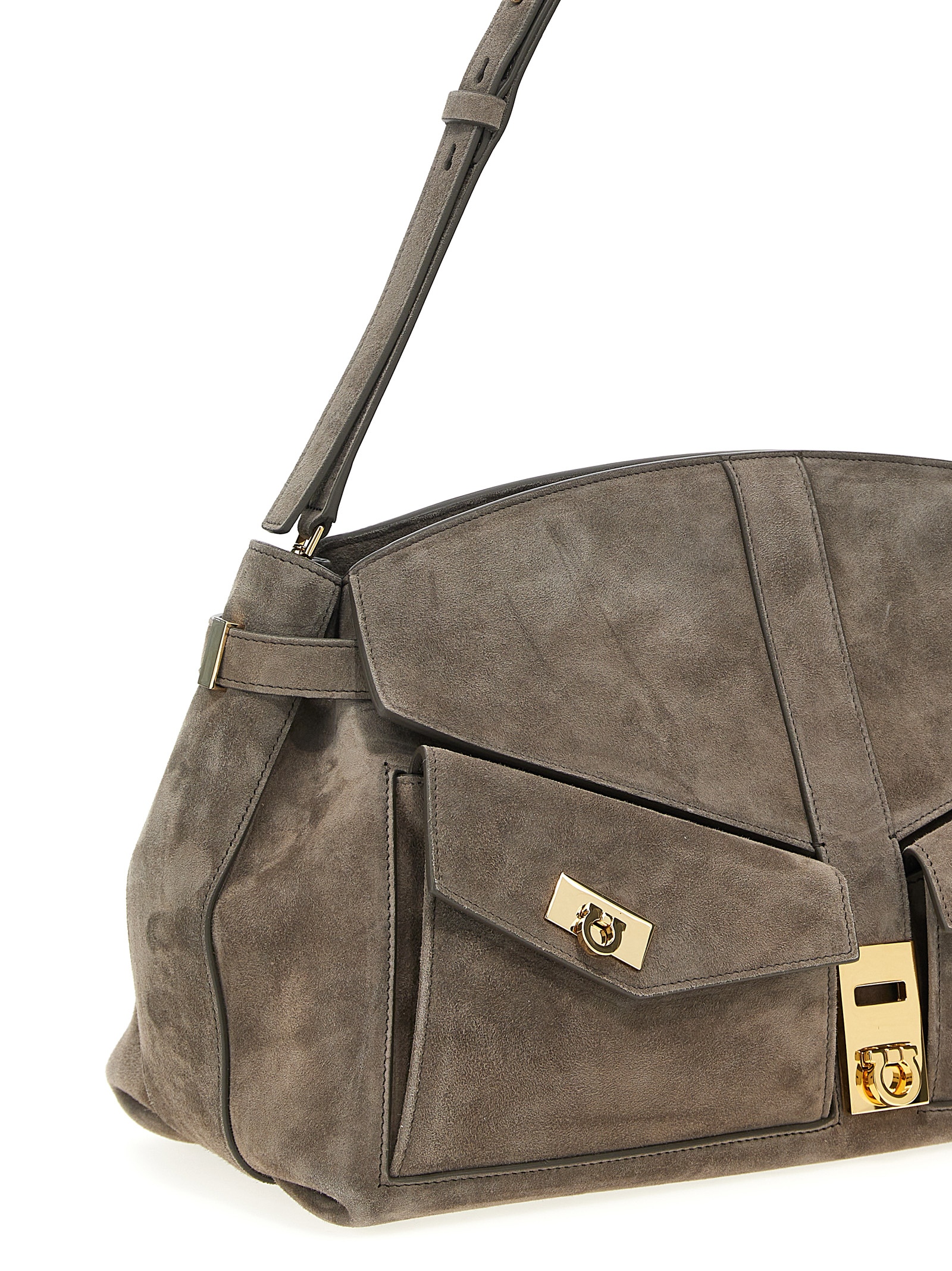 'Hug multipocket (L)' crossbody bag 784188CONCRETE (FERRAGAMO / ハンドバッグ・ショルダーバッグ ) | FERRAGAMO (フェラガモ)(2)