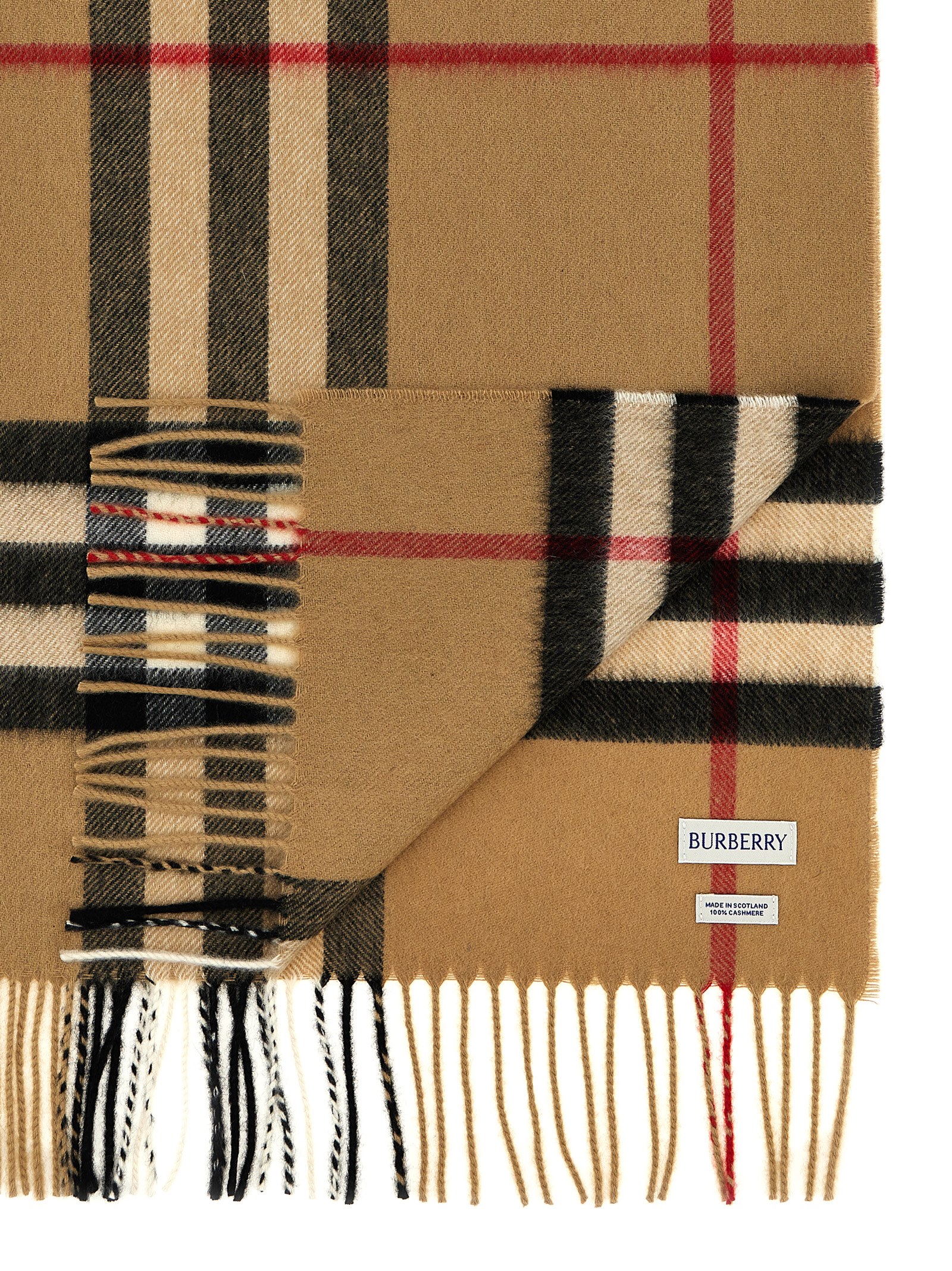スカーフ BURBERRY MU RIBBED SCARF Burberry Mu Ribbed Scarf in Black | Lyst
