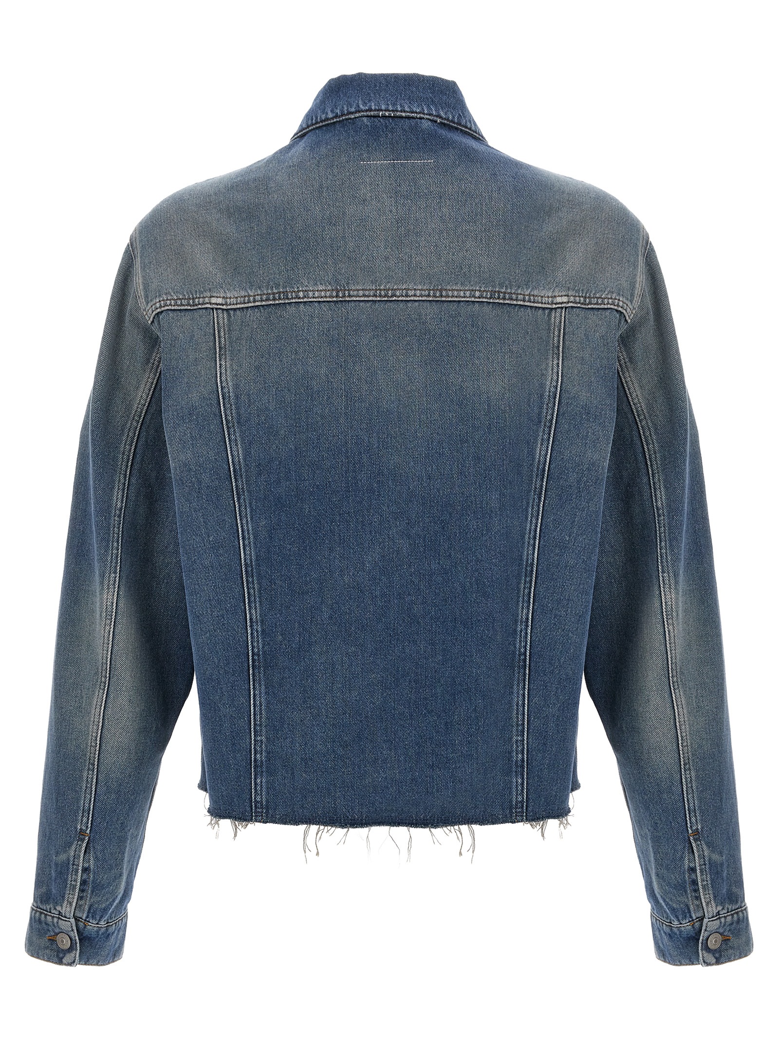 Raw cut denim jacket SH0AM0047M30017994 (MM6 Maison Margiela / カジュアルジャケット・ベスト ) | MM6 Maison Margiela (エムエムシックス)(1)