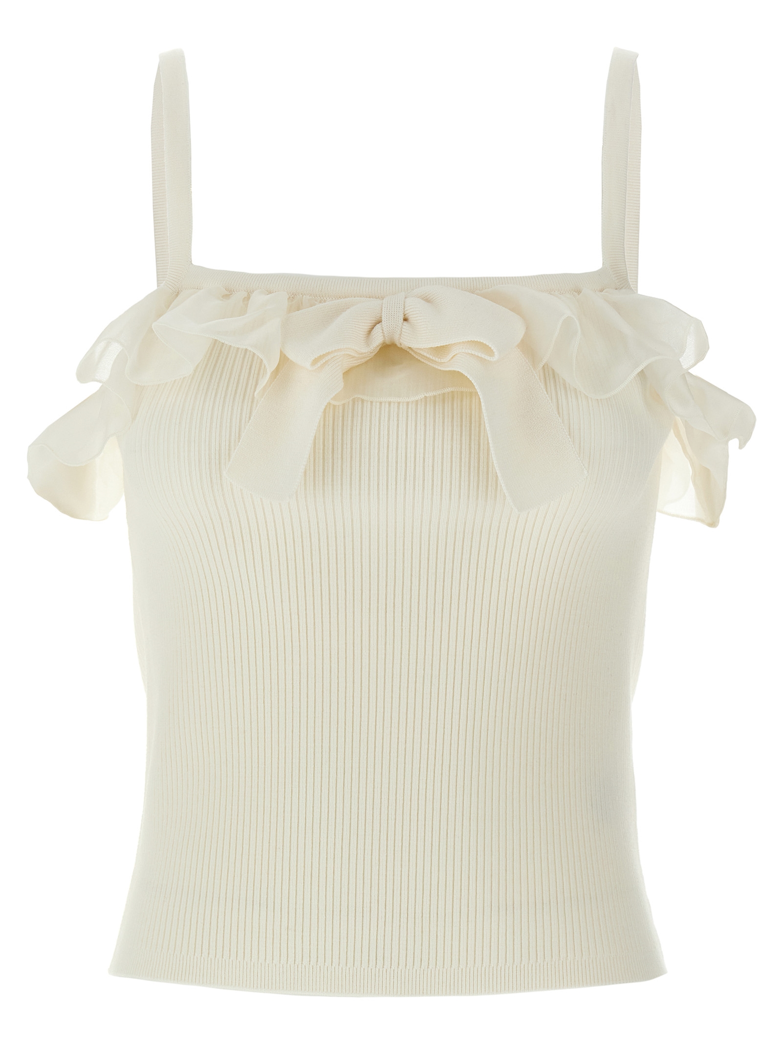 Ruffle top FABX4046K45140001 (ALESSANDRA RICH / タンクトップ・キャミソール ) | ALESSANDRA RICH (アレッサンドラ リッチ)