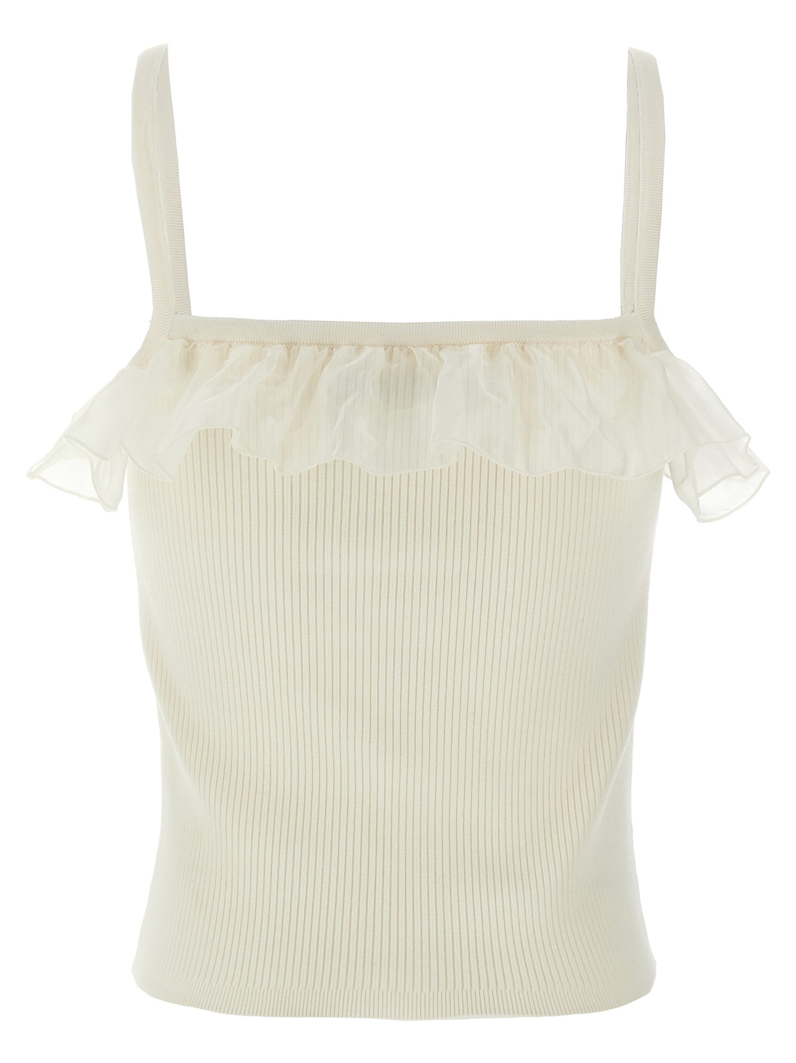 Ruffle top FABX4046K45140001 (ALESSANDRA RICH / タンクトップ・キャミソール ) | ALESSANDRA RICH (アレッサンドラ リッチ)(1)