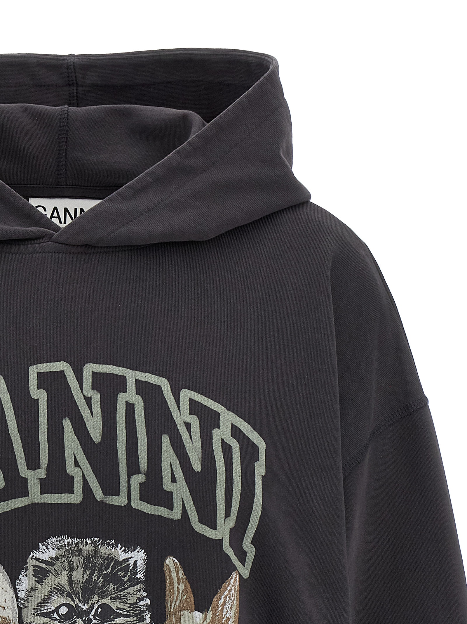 'Grey Animal Print' hoodie T4270252 (GANNI / スウェット・フーディー ) | GANNI (ガニー)(2)