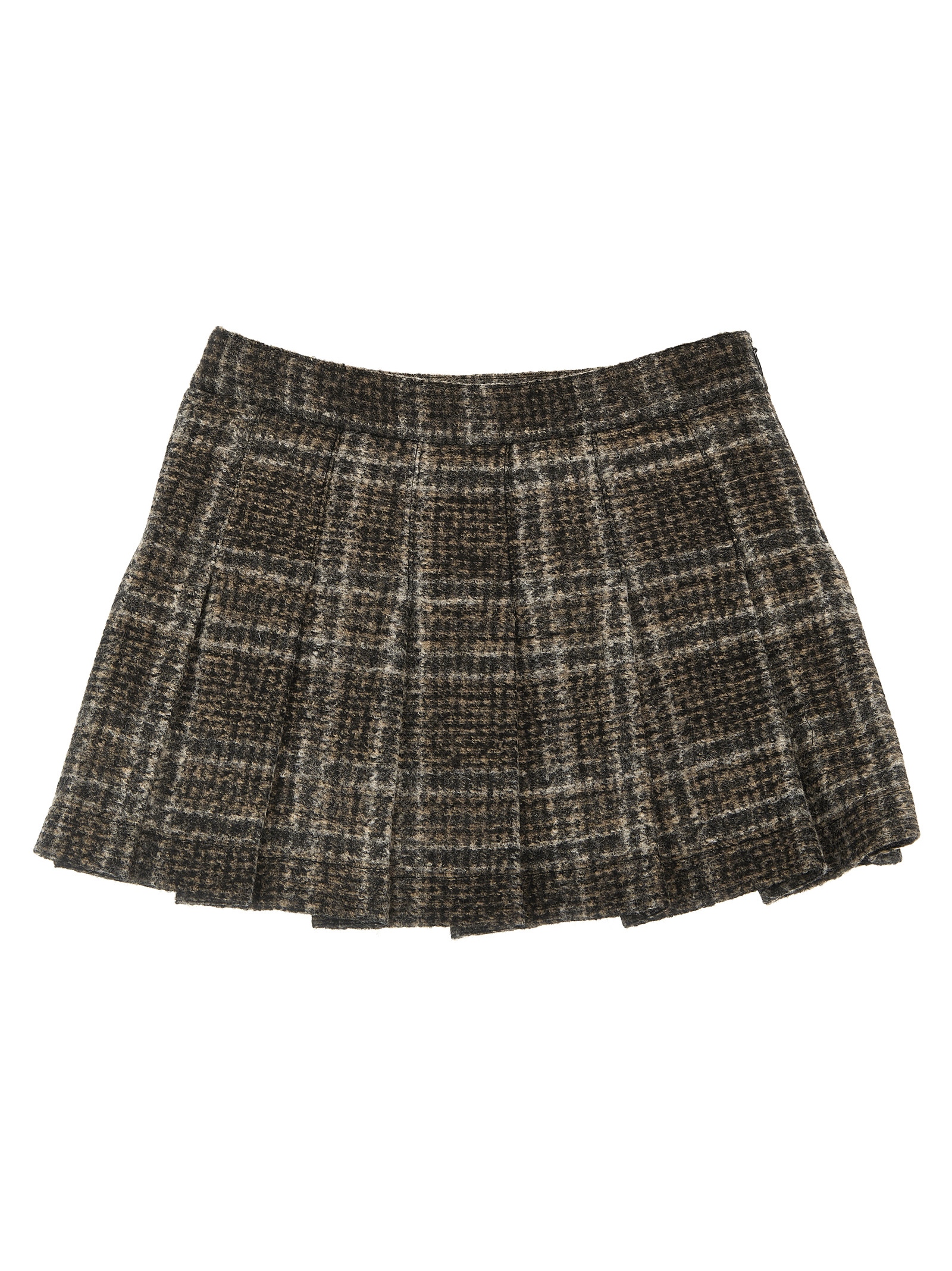 Check pleated skirt DT7A81U0113930BG (DOUUOD / スカート ) | DOUUOD (ドゥドゥ)
