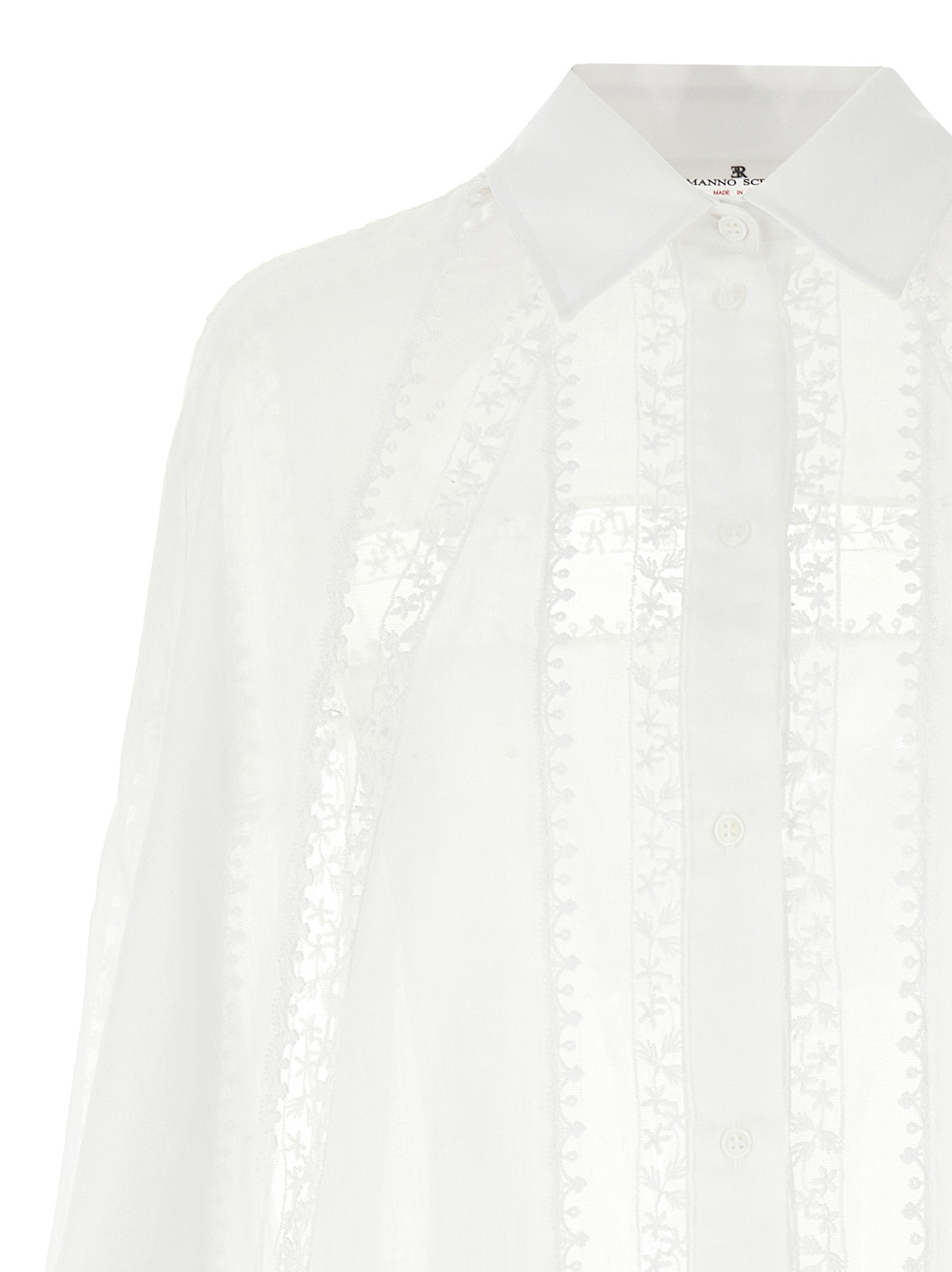 Macramé tulle shirt D462K409JBN10601 (ERMANNO SCERVINO / シャツ・ブラウス ) | ERMANNO SCERVINO (エルマンノ シェルヴィーノ)(2)