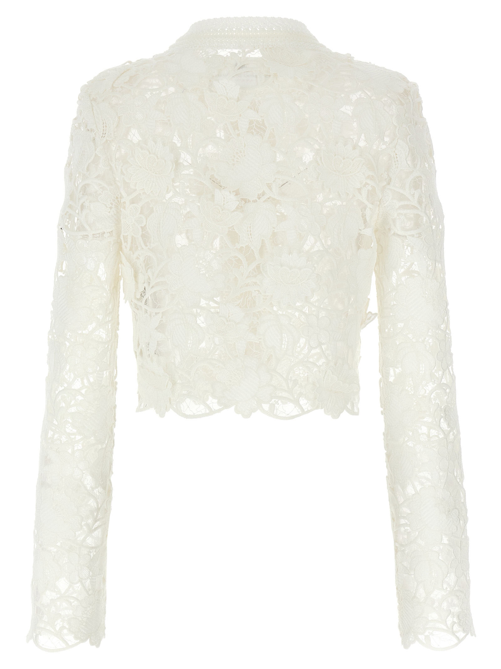 Macramé tulle cardigan D465N336UZG14300 (ERMANNO SCERVINO / ニット・セーター・カーディガン ) | ERMANNO SCERVINO (エルマンノ シェルヴィーノ)(1)