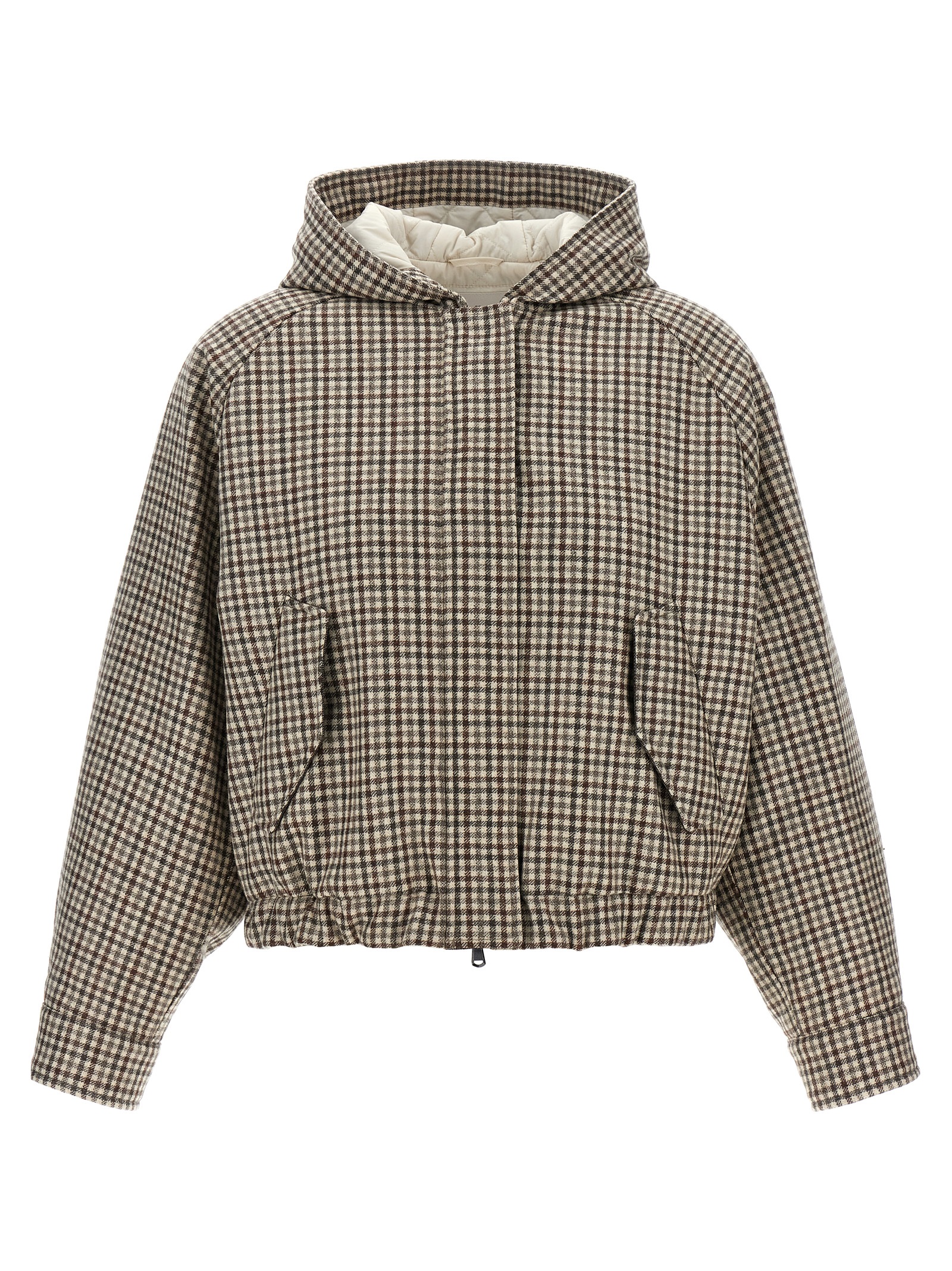 'Shiny Zipper Pull' check jacket MG5237690PC001 (Brunello Cucinelli / カジュアルジャケット ) | Brunello Cucinelli (ブルネロ・クチネリ)