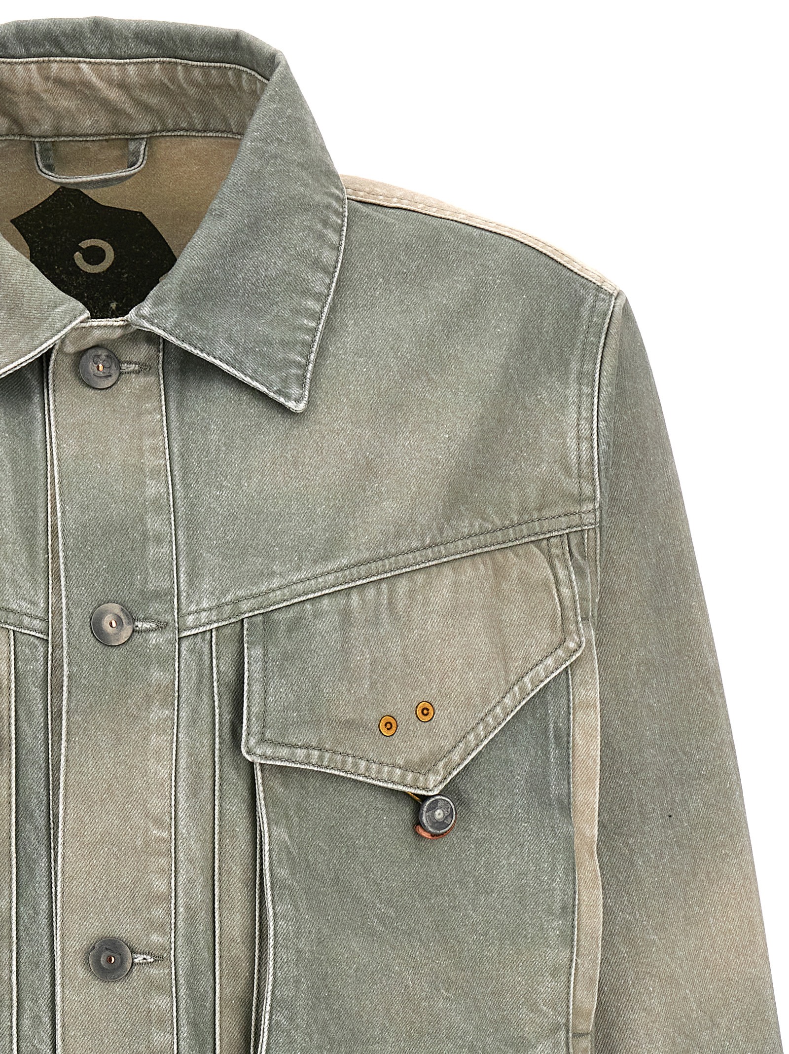 'Traditional Denim' jacket OBJ00320101GREPAT (Objects IV Life / カジュアルジャケット ) | Objects IV Life (オブジェクツ フォー ライフ)(2)