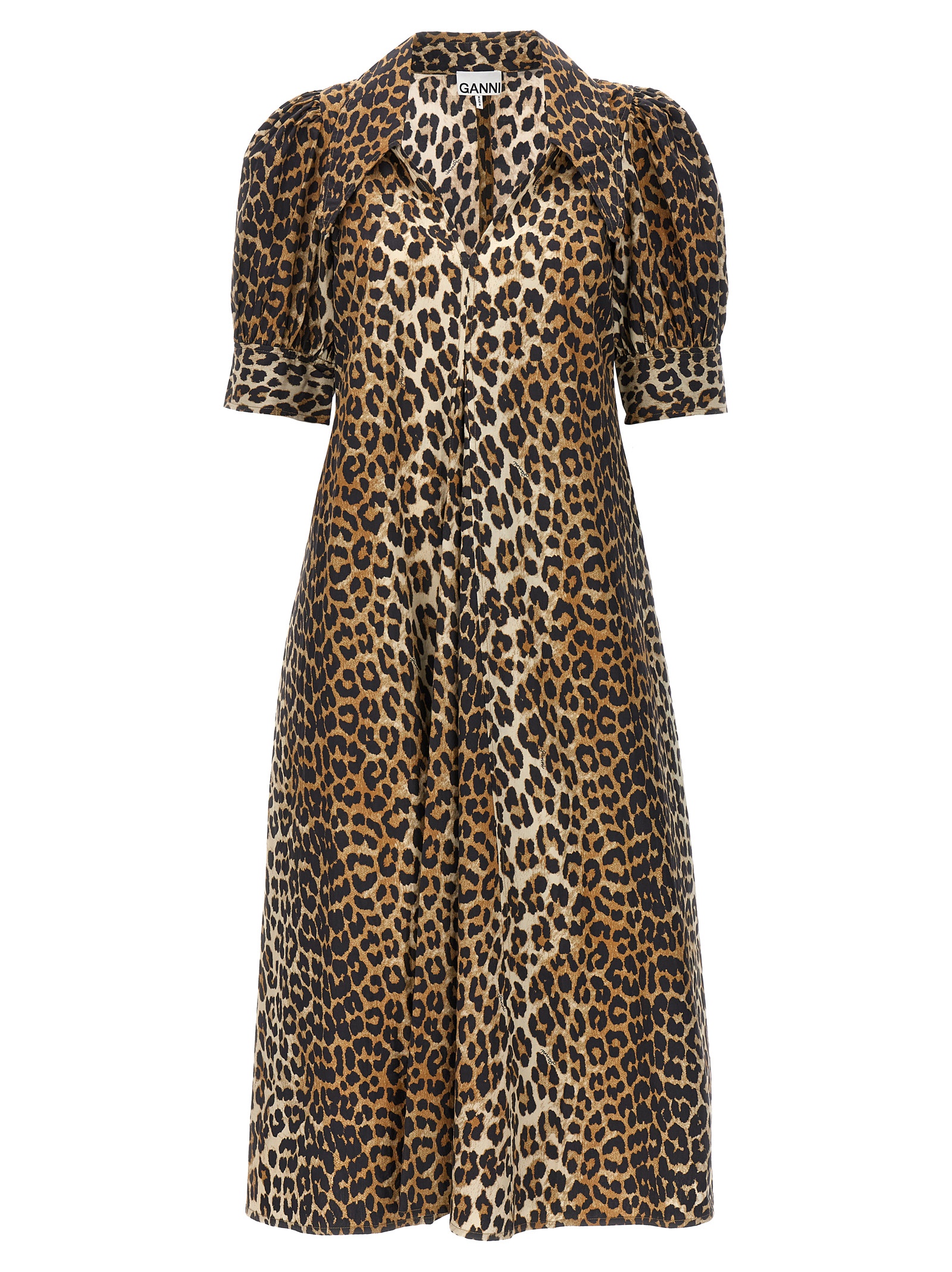 Animal print midi dress F8842943 (GANNI / スカート ) | GANNI (ガニー)