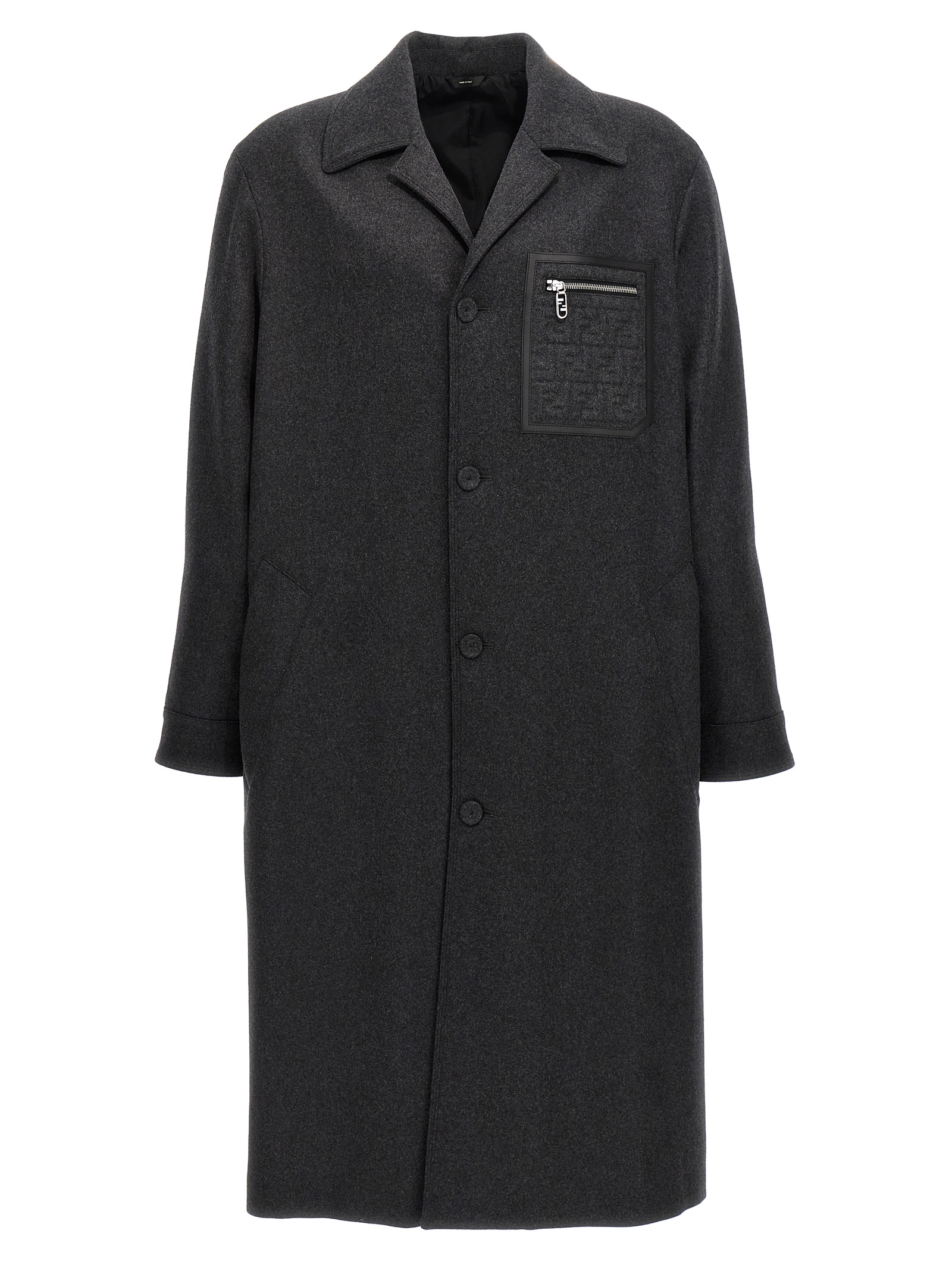 Single-breasted cashmere coat FF0822APOAF0UU0 (FENDI / コート ) | FENDI (フェンディ)
