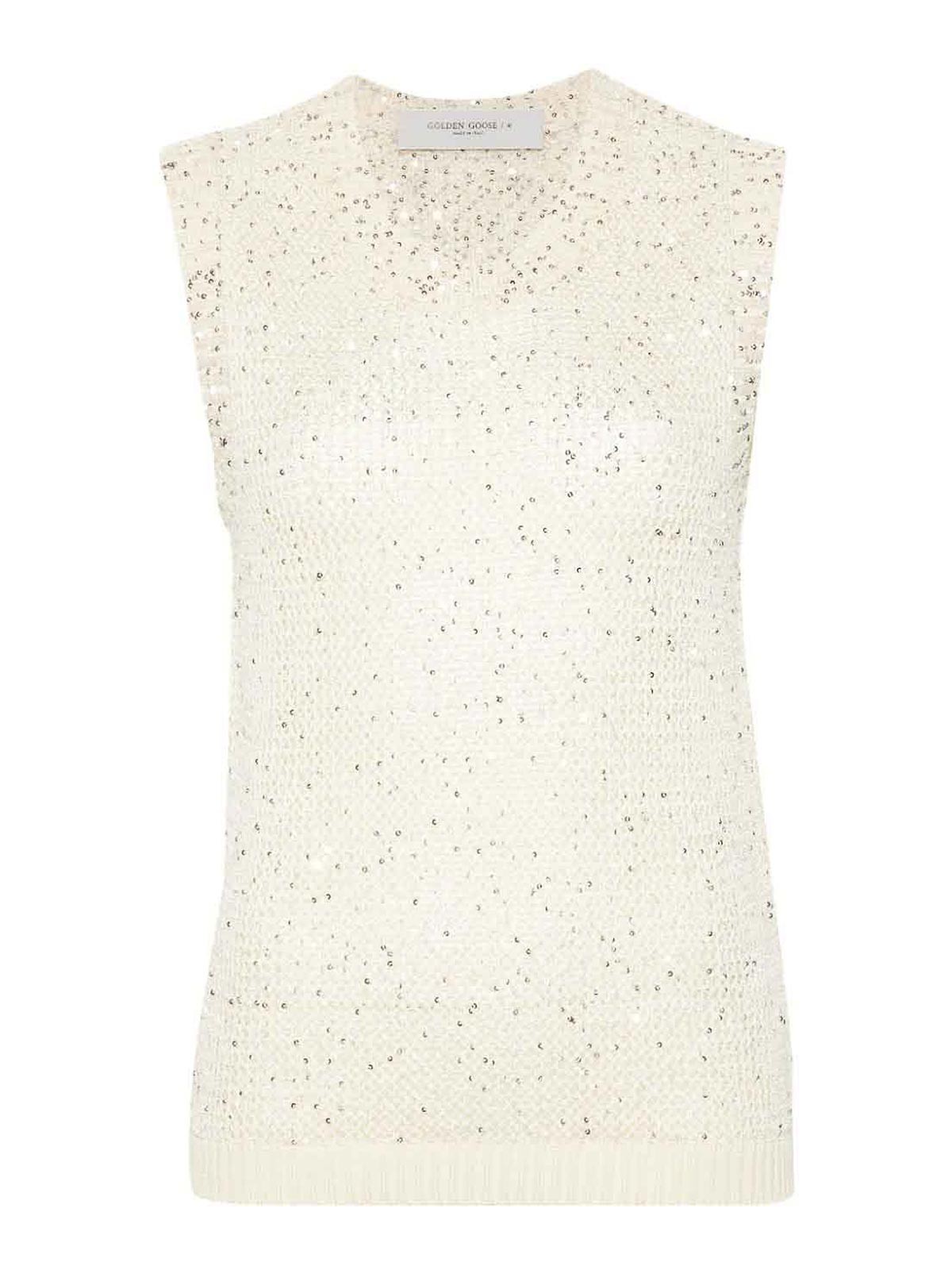 Sequined Knitted Vest GWP01922P00169111560 (Golden Goose / ニット・セーター・カーディガン ) | Golden Goose (ゴールデングース)