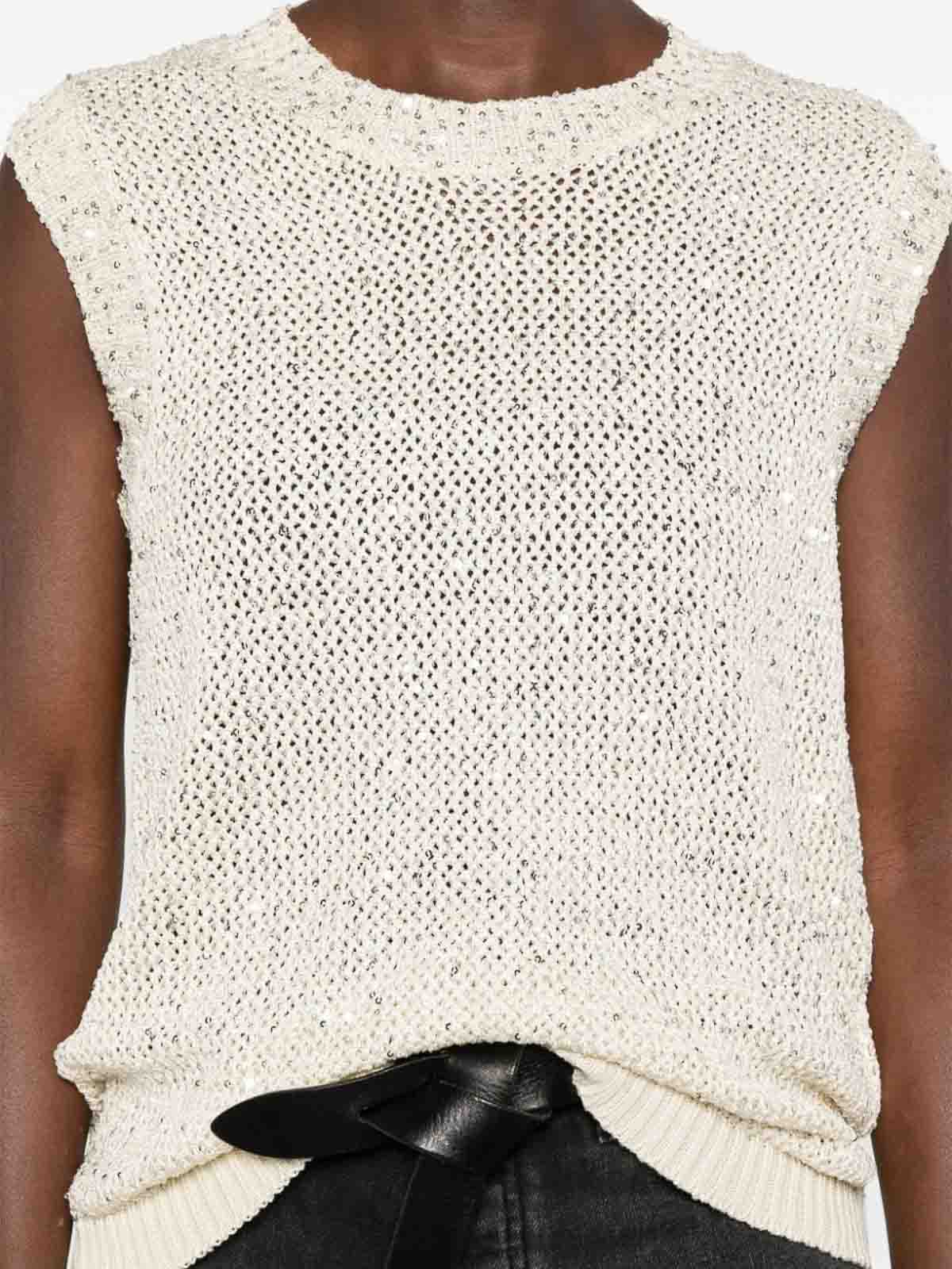 Sequined Knitted Vest GWP01922P00169111560 (Golden Goose / ニット・セーター・カーディガン ) | Golden Goose (ゴールデングース)(1)
