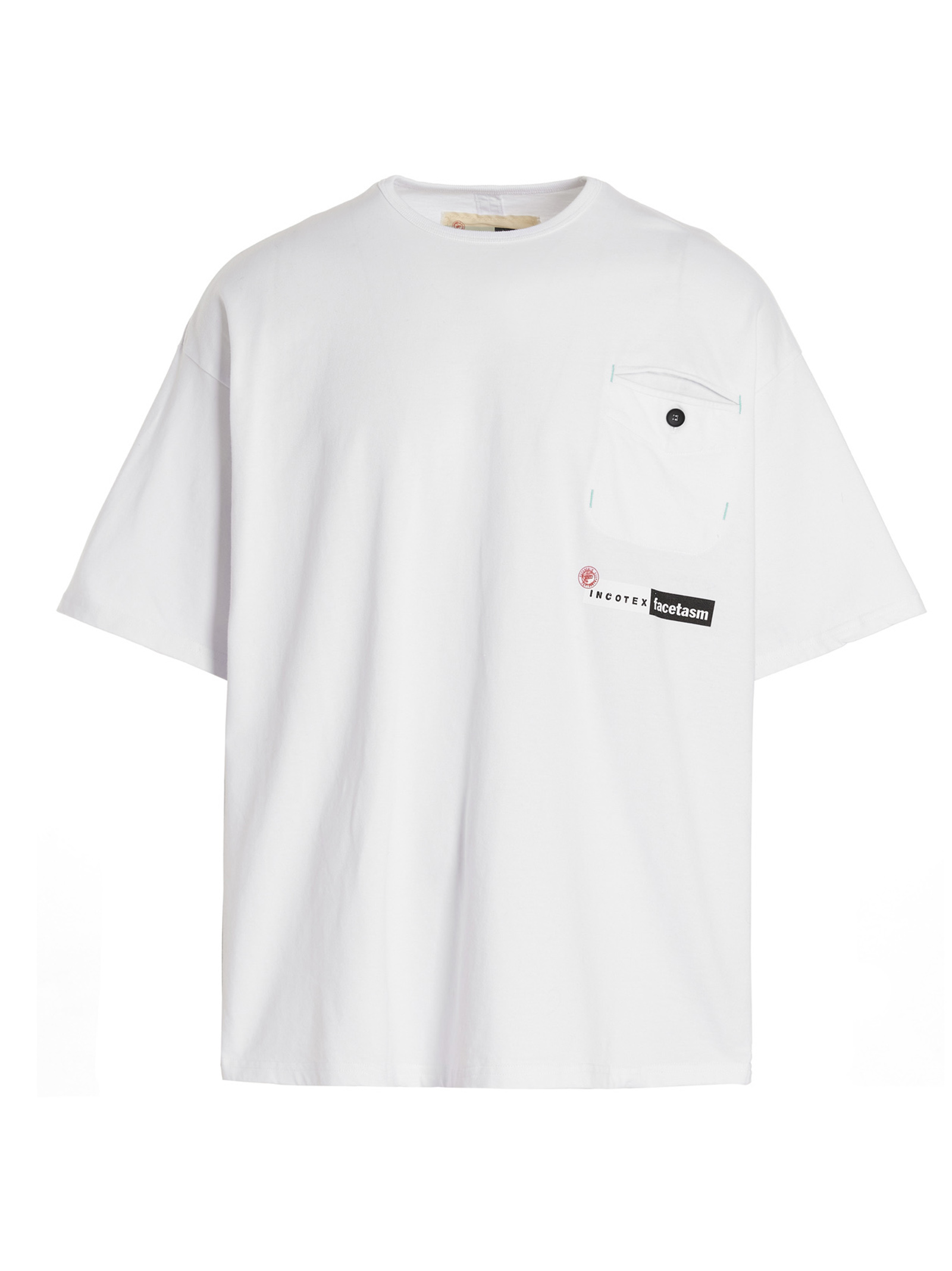 Logo printed t-shirt FTJ001FX001010WHT (INCOTEX RED X FACETASM / Tシャツ・カットソー ) | INCOTEX RED X FACETASM (インコテックス レッド X ファセッタズム)