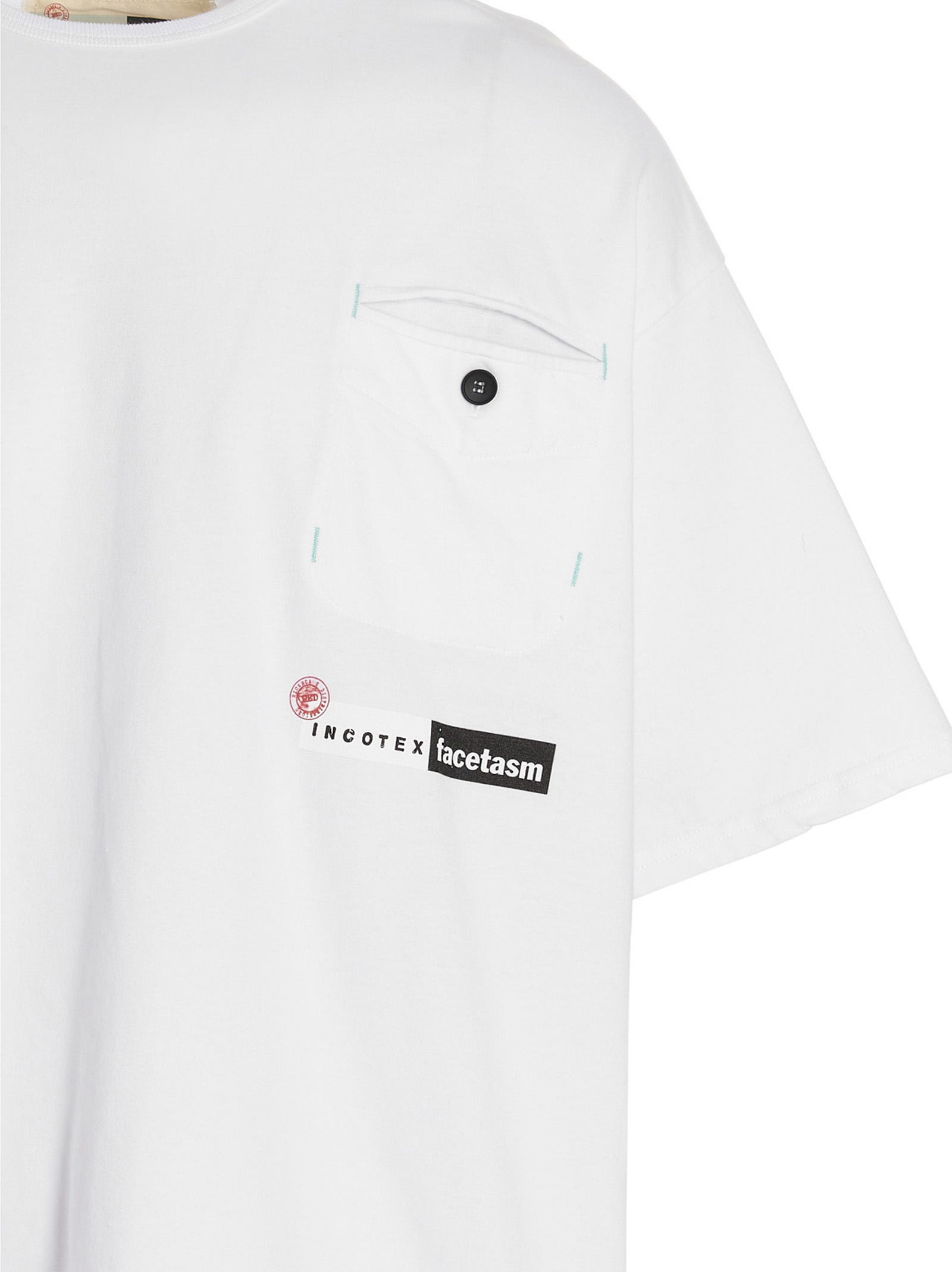 Logo printed t-shirt FTJ001FX001010WHT (INCOTEX RED X FACETASM / Tシャツ・カットソー ) | INCOTEX RED X FACETASM (インコテックス レッド X ファセッタズム)(2)