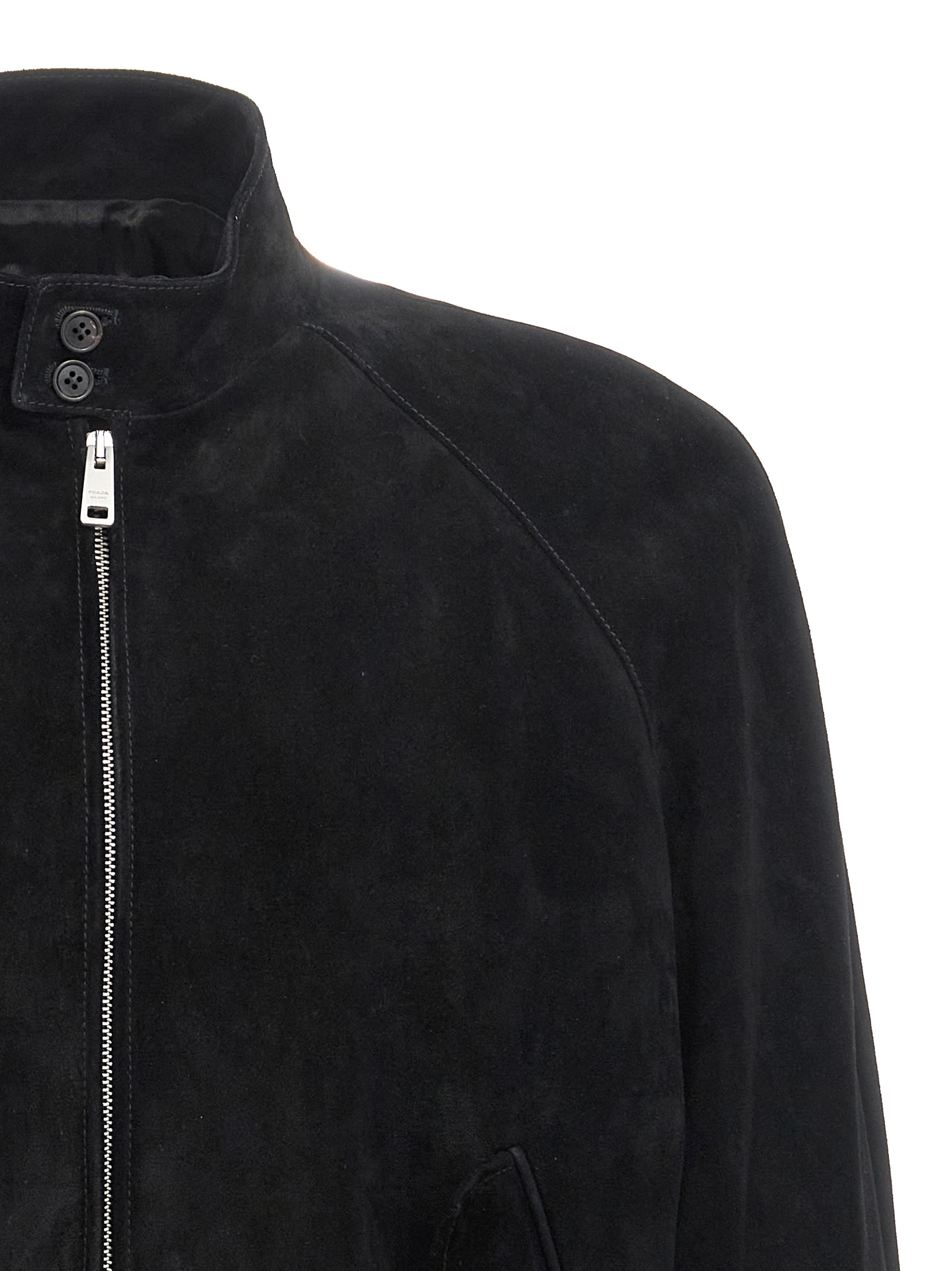 Suede bomber jacket UPW524SOOO158GF0002 (Prada / カジュアルジャケット・ベスト ) | Prada (プラダ)(2)