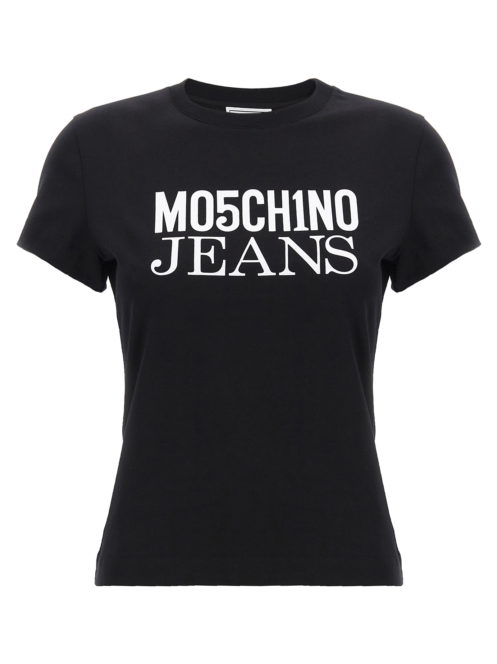 Logo print T-shirt A070432293555 (MOSCHINO JEANS / Tシャツ・カットソー ) | MOSCHINO JEANS (モスキーノ ジーンズ)
