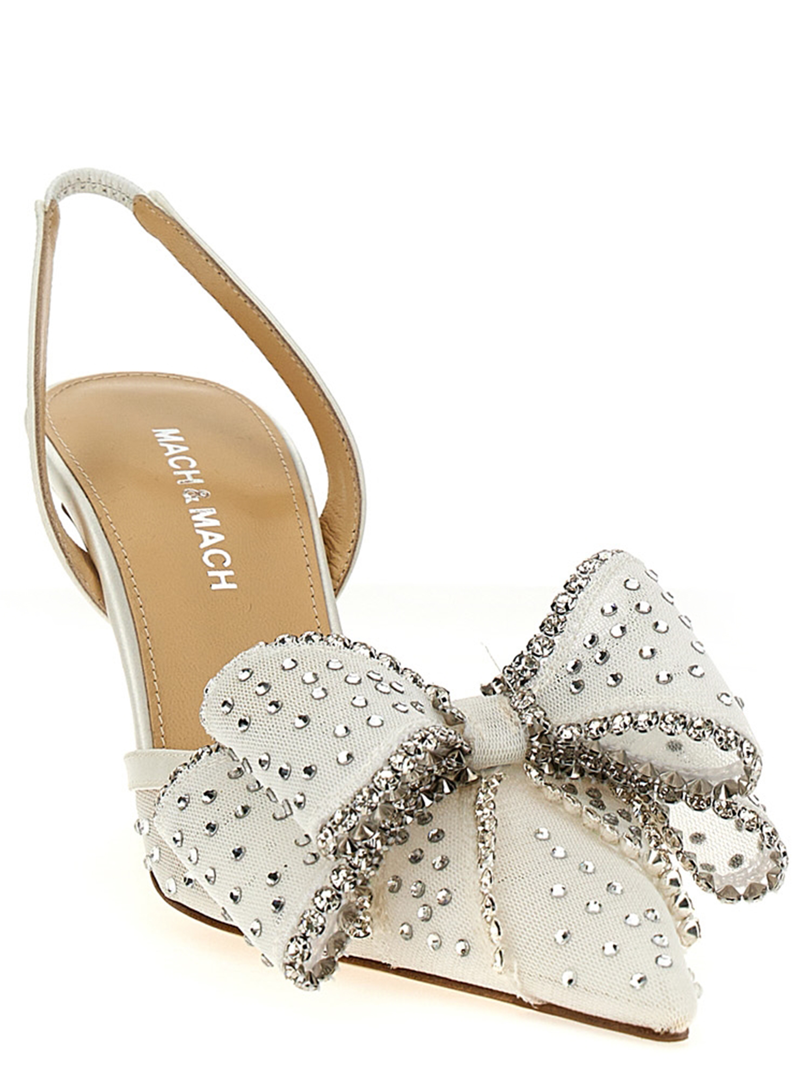 'Le Cadeau' slingback R25S085485X18B16WHITE (MACH & MACH / パンプス・ハイヒール ) | MACH & MACH (マッハ&マッハ)(1)