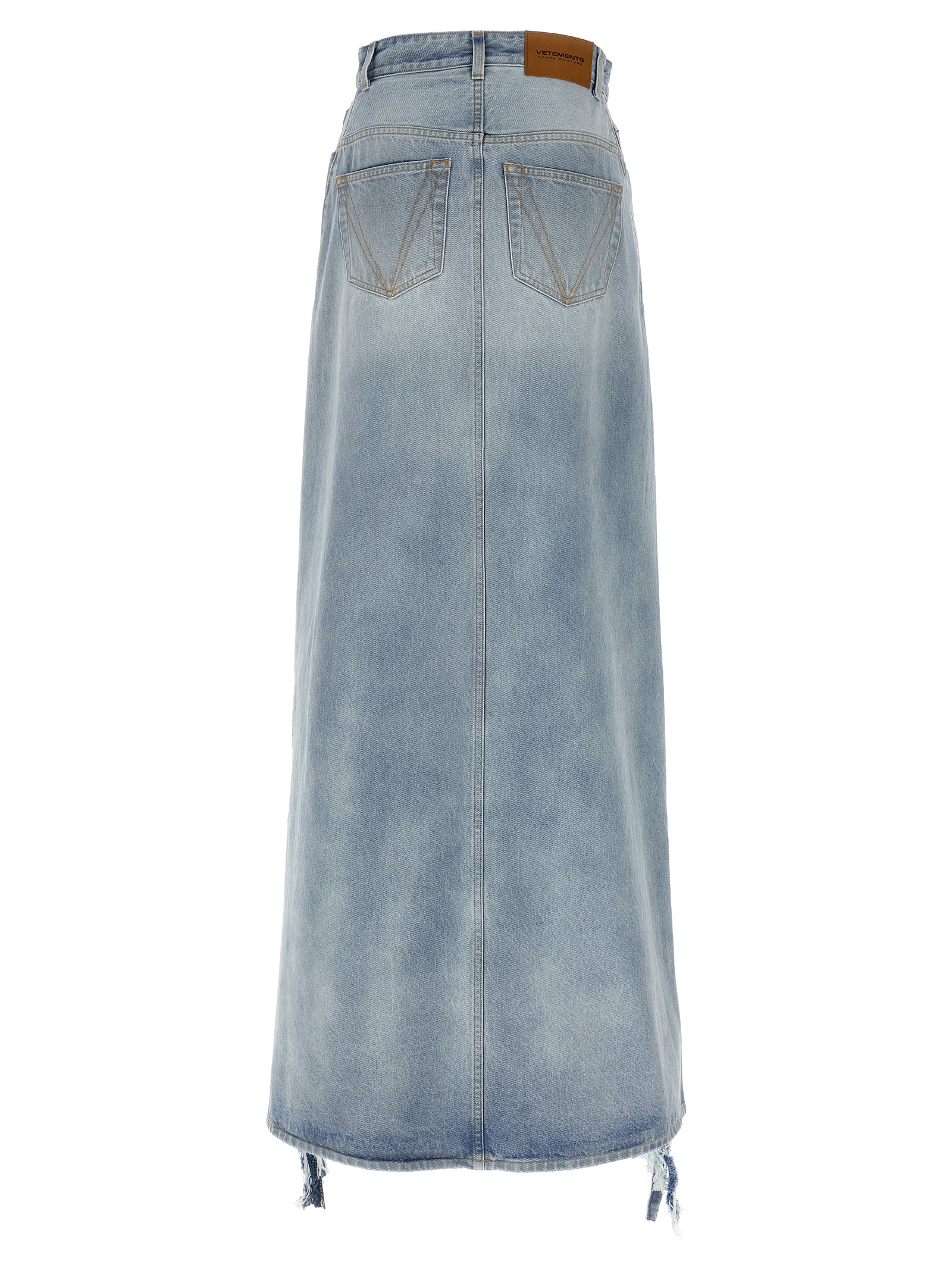 'Destroyed Denim Maxi Skirt' skirt WA66SK510LLIGHTBLUE (VETEMENTS / スカート ) | VETEMENTS (ヴェトモン)(1)