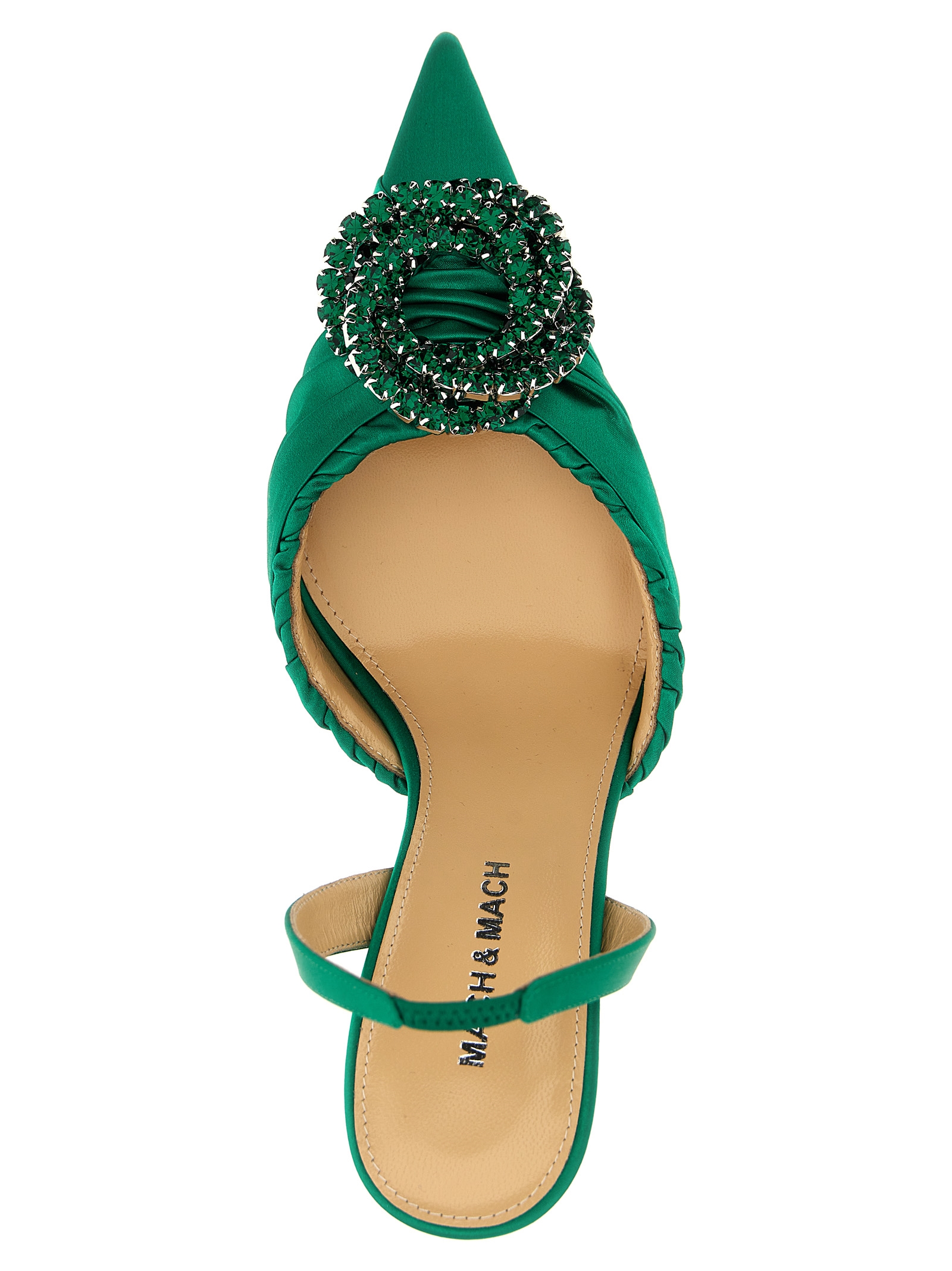 'Galaxy' slingback R25S082185CRPEMDEEMERALD (MACH & MACH / パンプス・ハイヒール ) | MACH & MACH (マッハ&マッハ)(3)