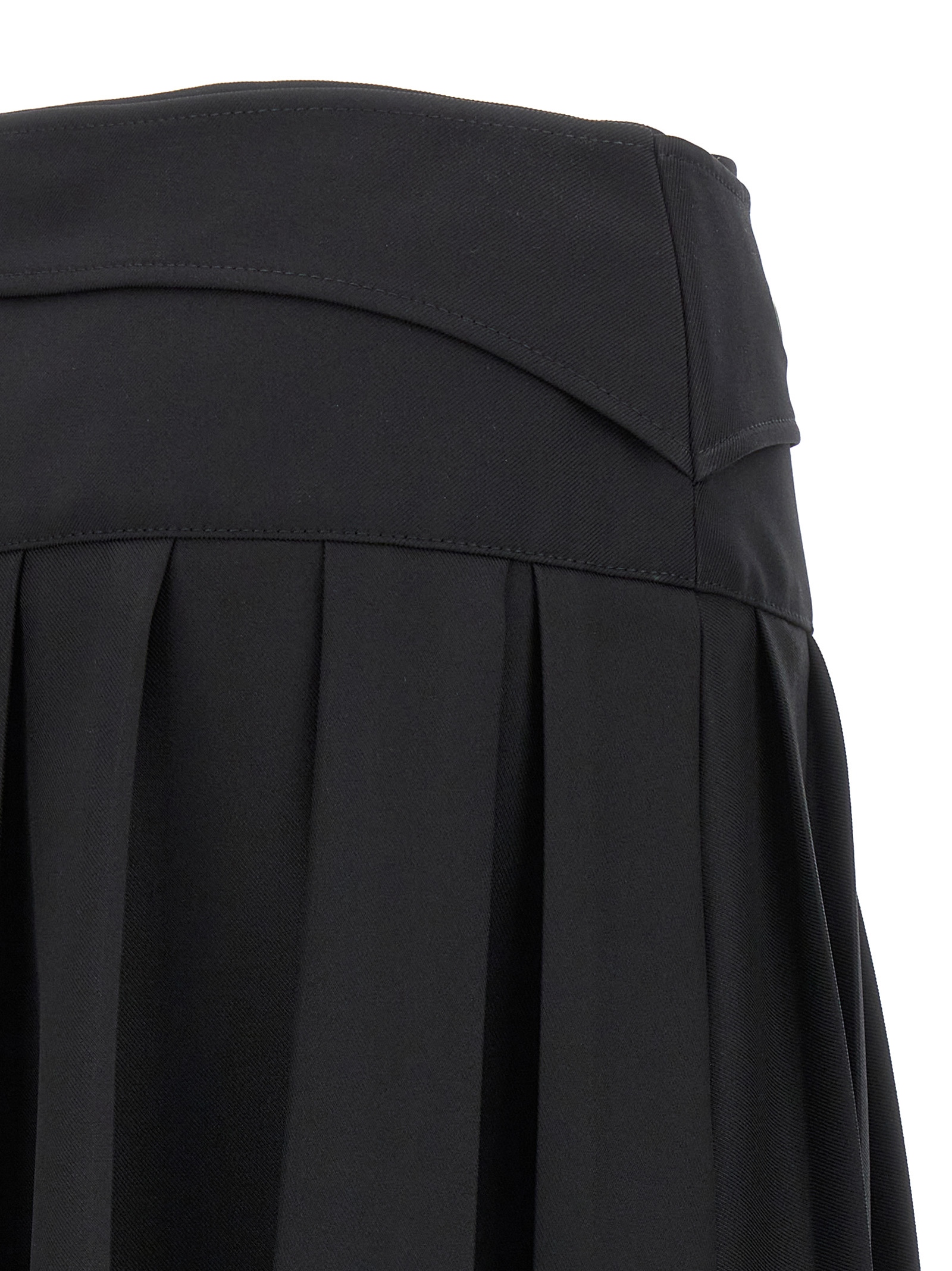 Pleated midi skirt OWCW006F23FAB00210001000 (Off-White / スカート ) | Off-White (オフホワイト)(3)