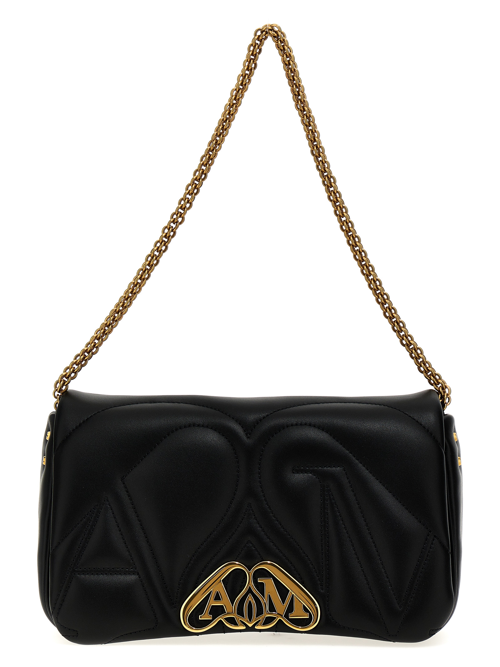 'Seal' small crossbody bag 7573751BLE11000 (Alexander McQUEEN / ハンドバッグ・ショルダーバッグ ) | Alexander McQUEEN (アレキサンダー・マックイーン)