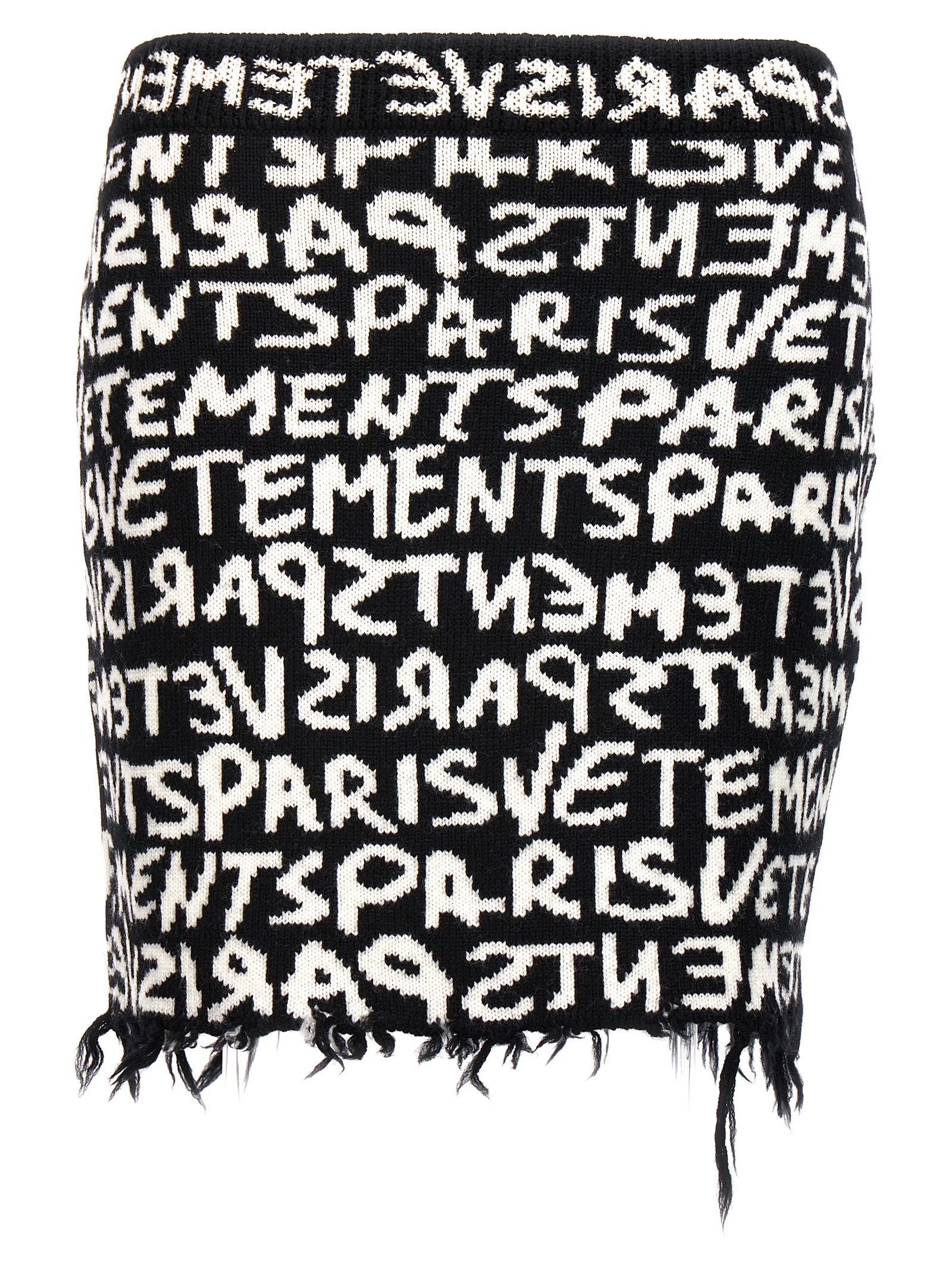 'Graffiti Monogram' skirt WE64KN900BWBLACKWHITE (VETEMENTS / スカート ) | VETEMENTS (ヴェトモン)
