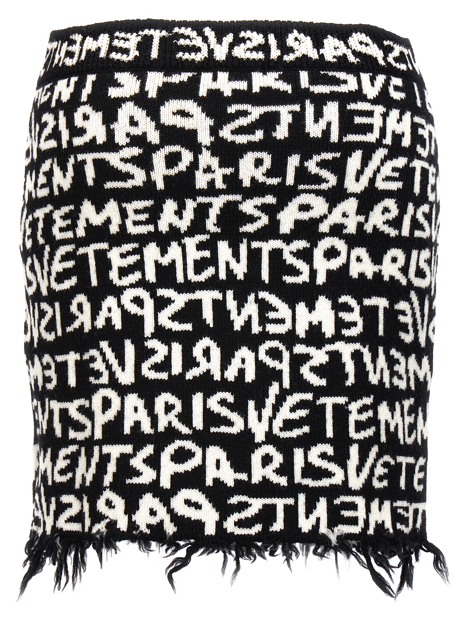 'Graffiti Monogram' skirt WE64KN900BWBLACKWHITE (VETEMENTS / スカート ) | VETEMENTS (ヴェトモン)(1)
