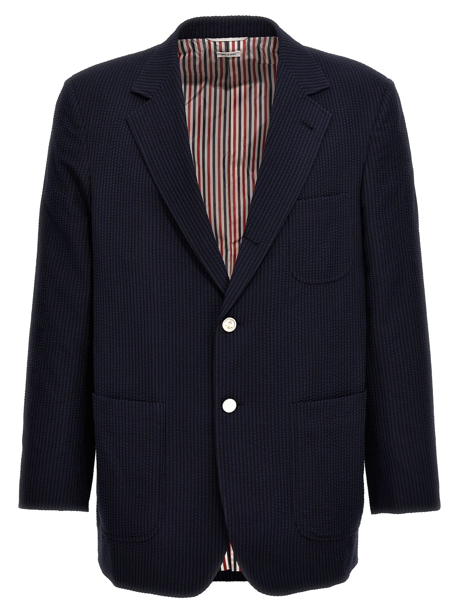 Single-breasted seersucker blazer MJR094A006455415 (Thom Browne / スーツ・ジャケット ) | Thom Browne (トム・ブラウン)