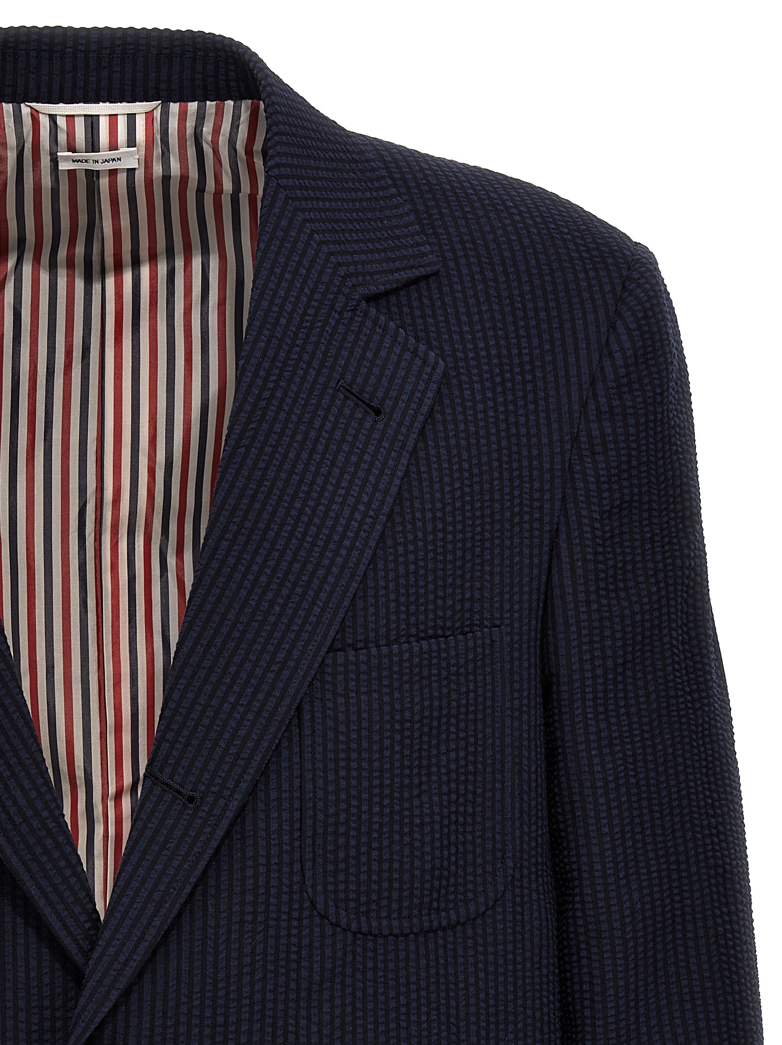 Single-breasted seersucker blazer MJR094A006455415 (Thom Browne / スーツ・ジャケット ) | Thom Browne (トム・ブラウン)(2)