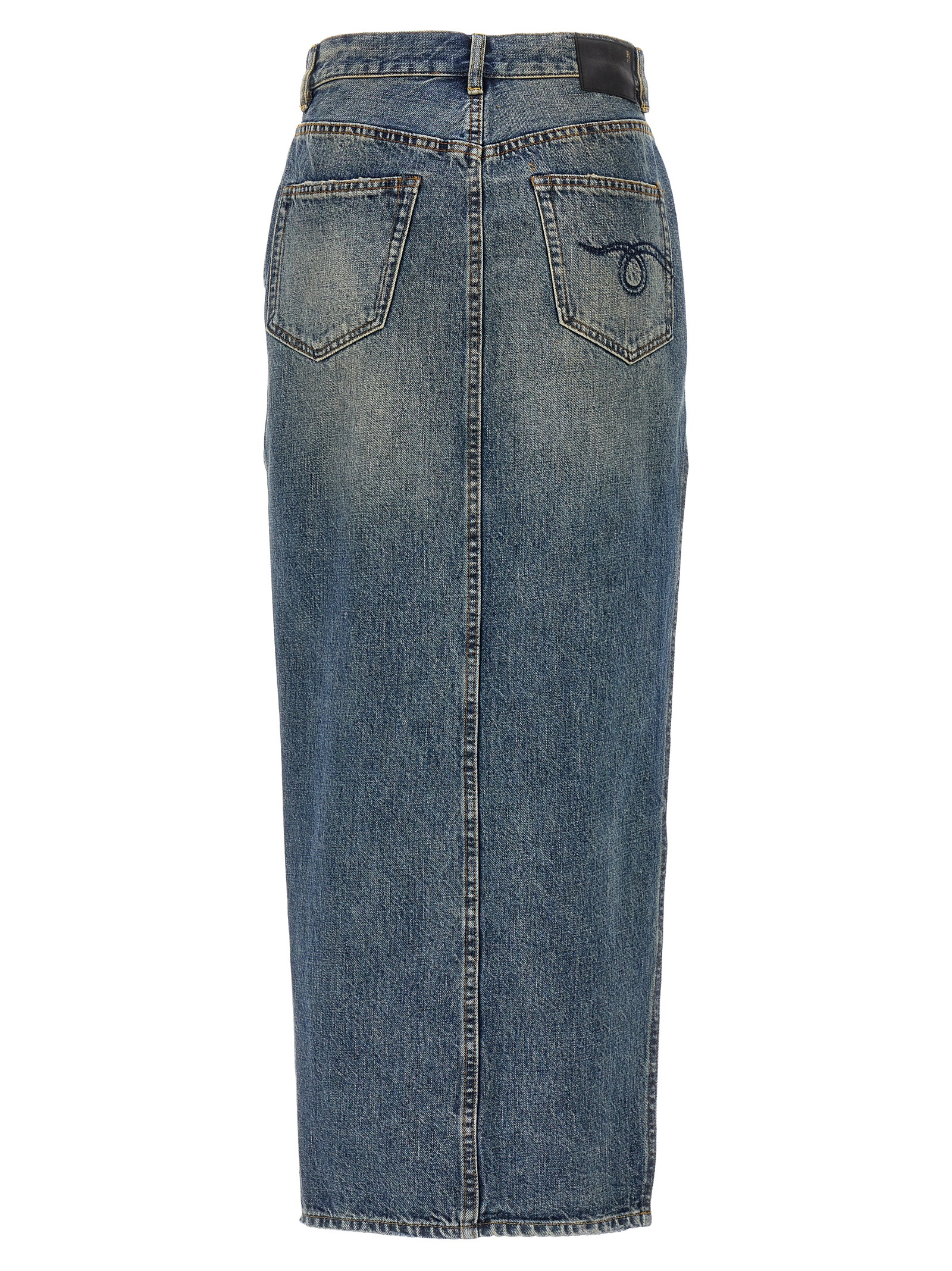 'Devon Side Slit' skirt R13WD102D213ABARTERINDIGO (R13 / スカート ) | R13 (アールサーティーン)(1)