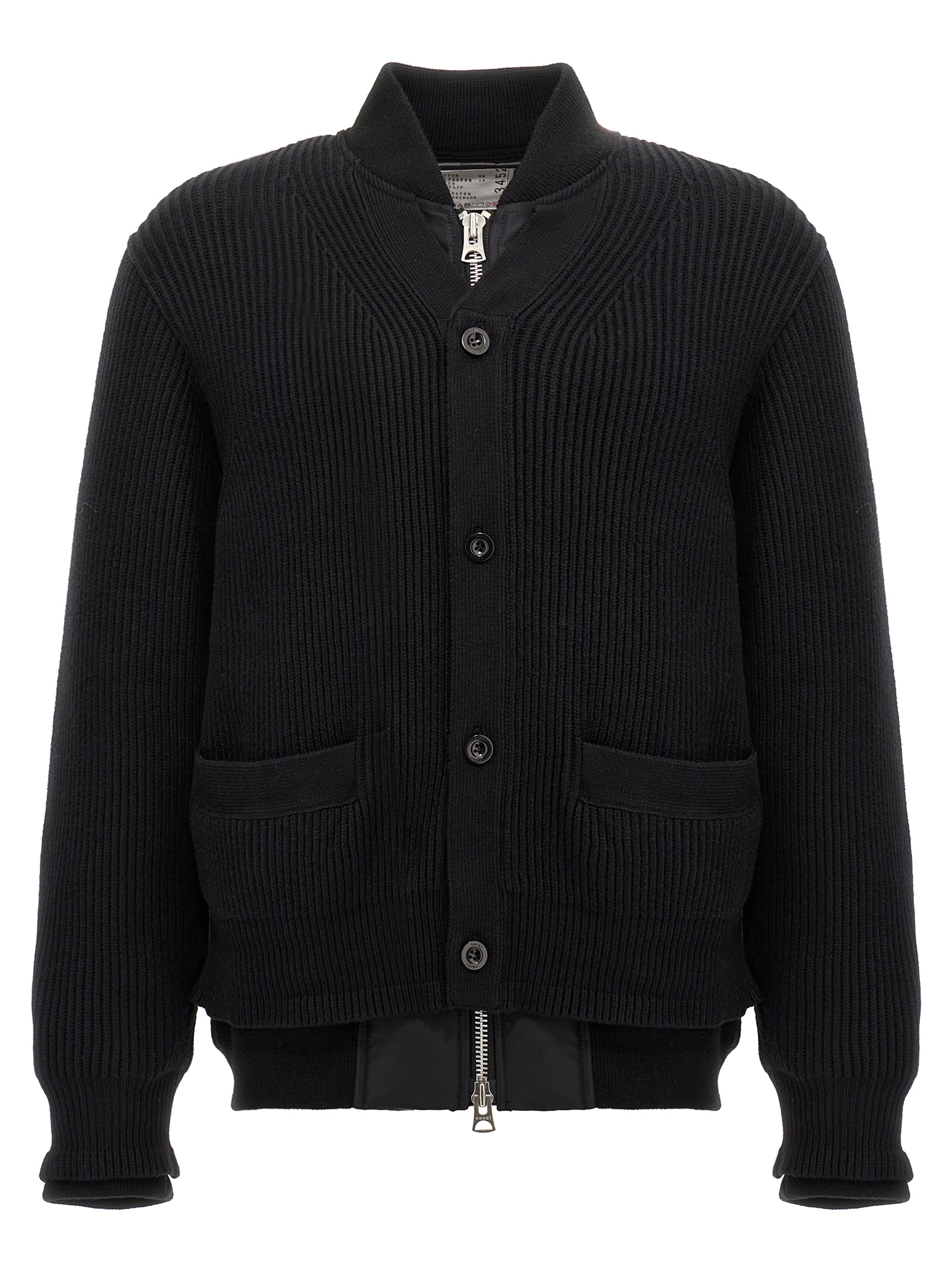 Nylon insert cardigan 2403452M001 (sacai / ニット・セーター・カーディガン ) | sacai (サカイ)