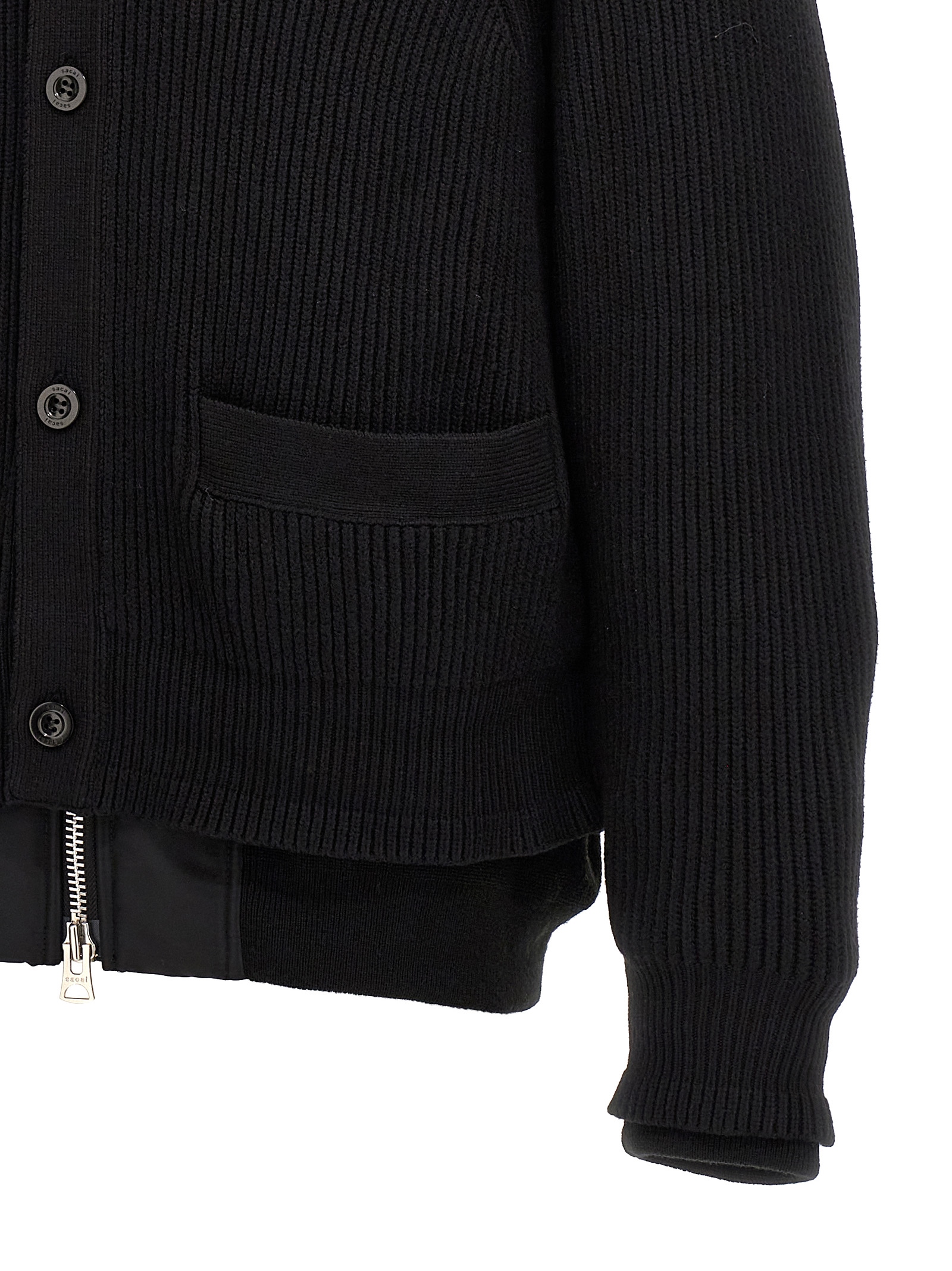 Nylon insert cardigan 2403452M001 (sacai / ニット・セーター・カーディガン ) | sacai (サカイ)(3)