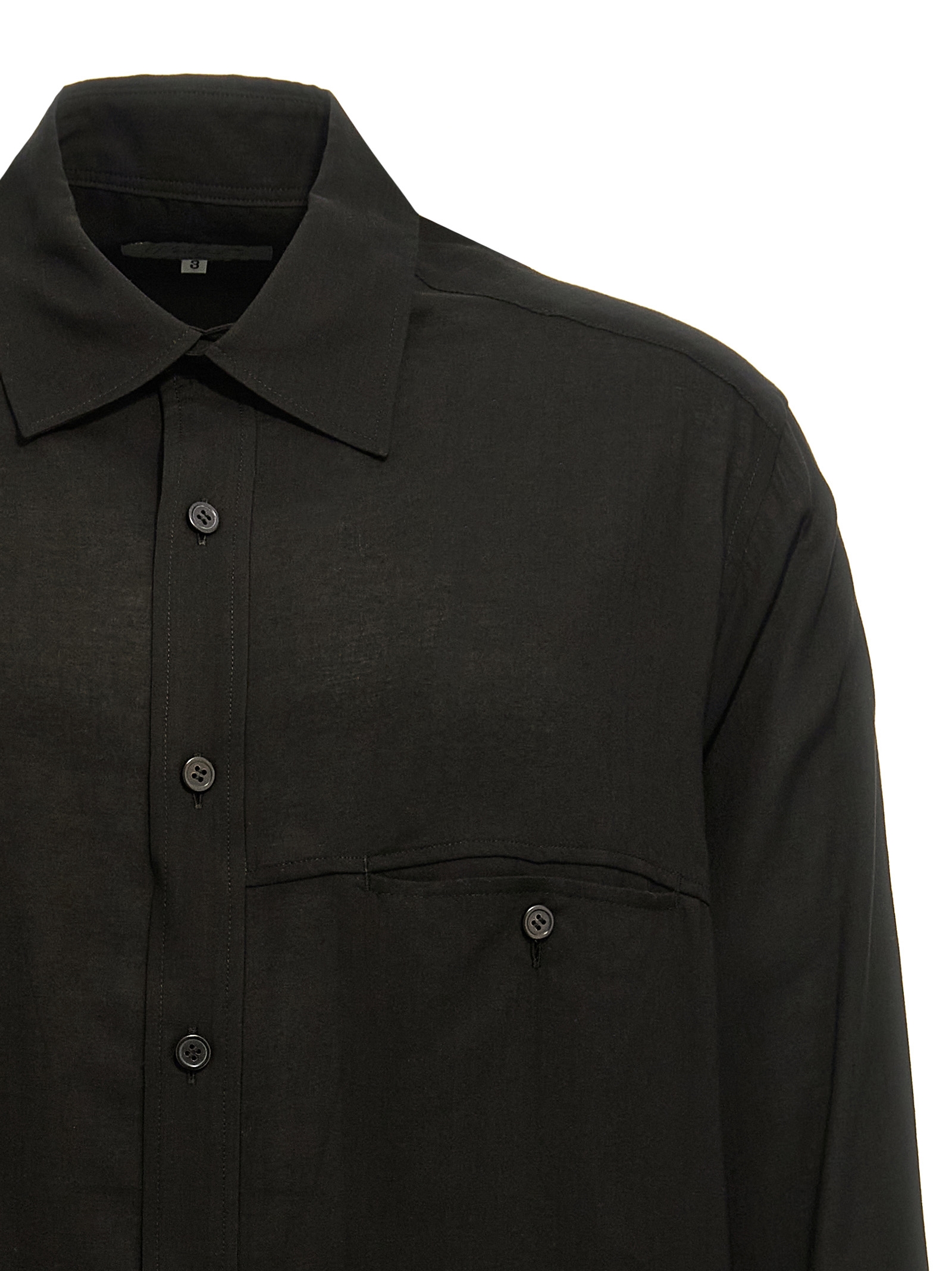 Cellulose shirt HOB75204BLACK1 (Yohji Yamamoto / シャツ・ブラウス ) | Yohji Yamamoto (ヨウジヤマモト)(2)