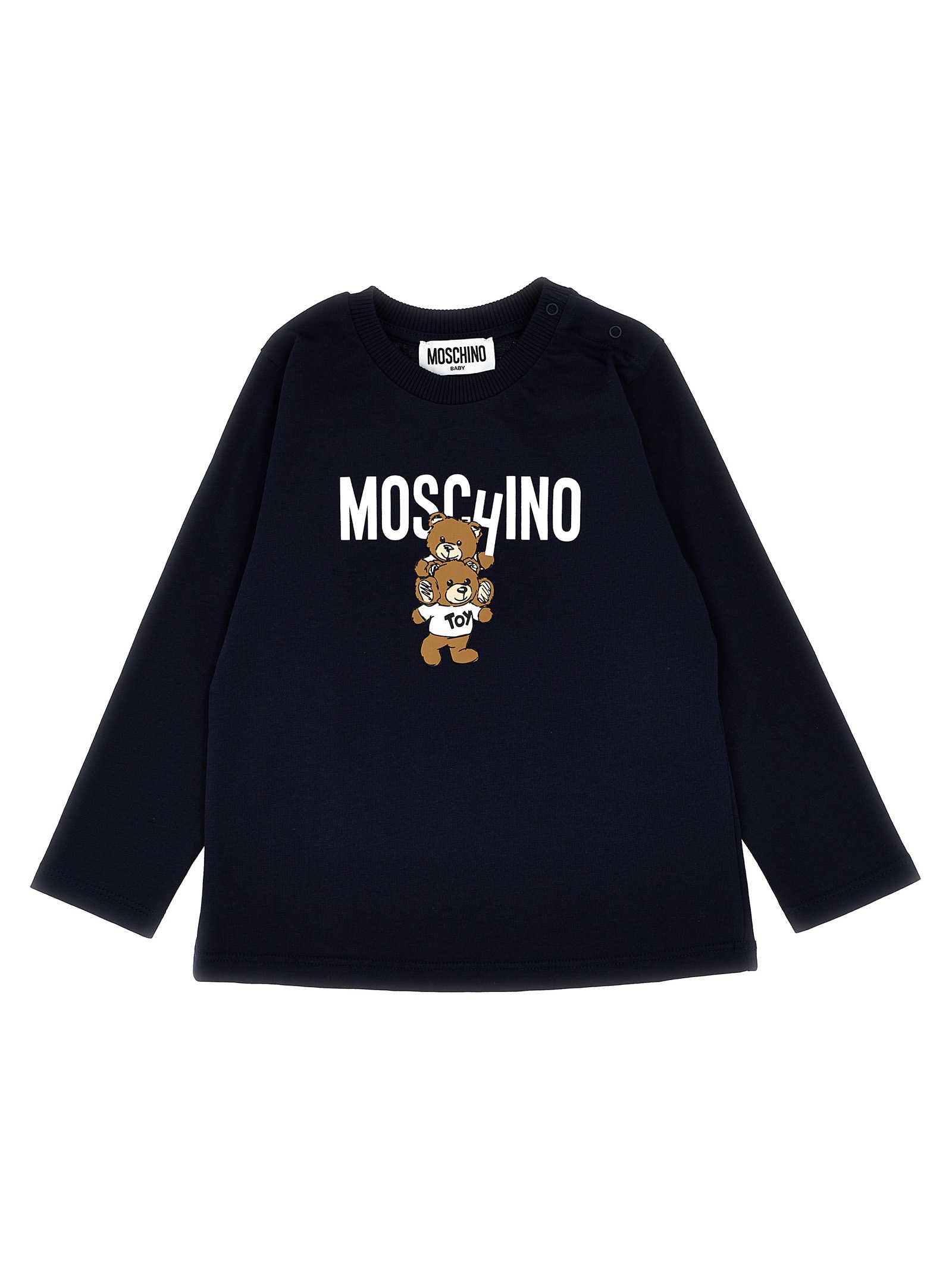 Logo print T-shirt MMO00RLAA01BLUNAVY (MOSCHINO / Tシャツ・カットソー ) | MOSCHINO (モスキーノ)