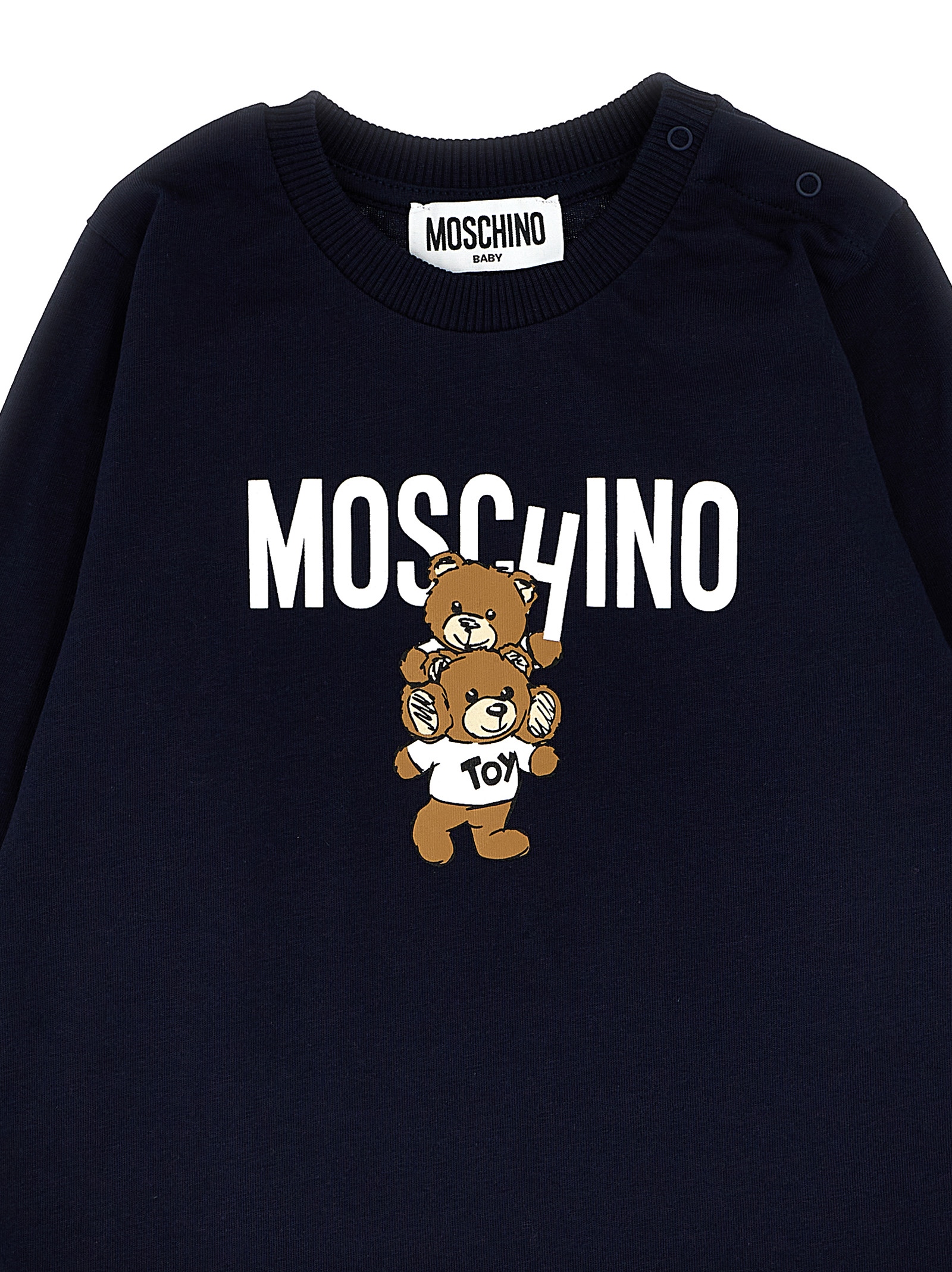 Logo print T-shirt MMO00RLAA01BLUNAVY (MOSCHINO / Tシャツ・カットソー ) | MOSCHINO (モスキーノ)(2)