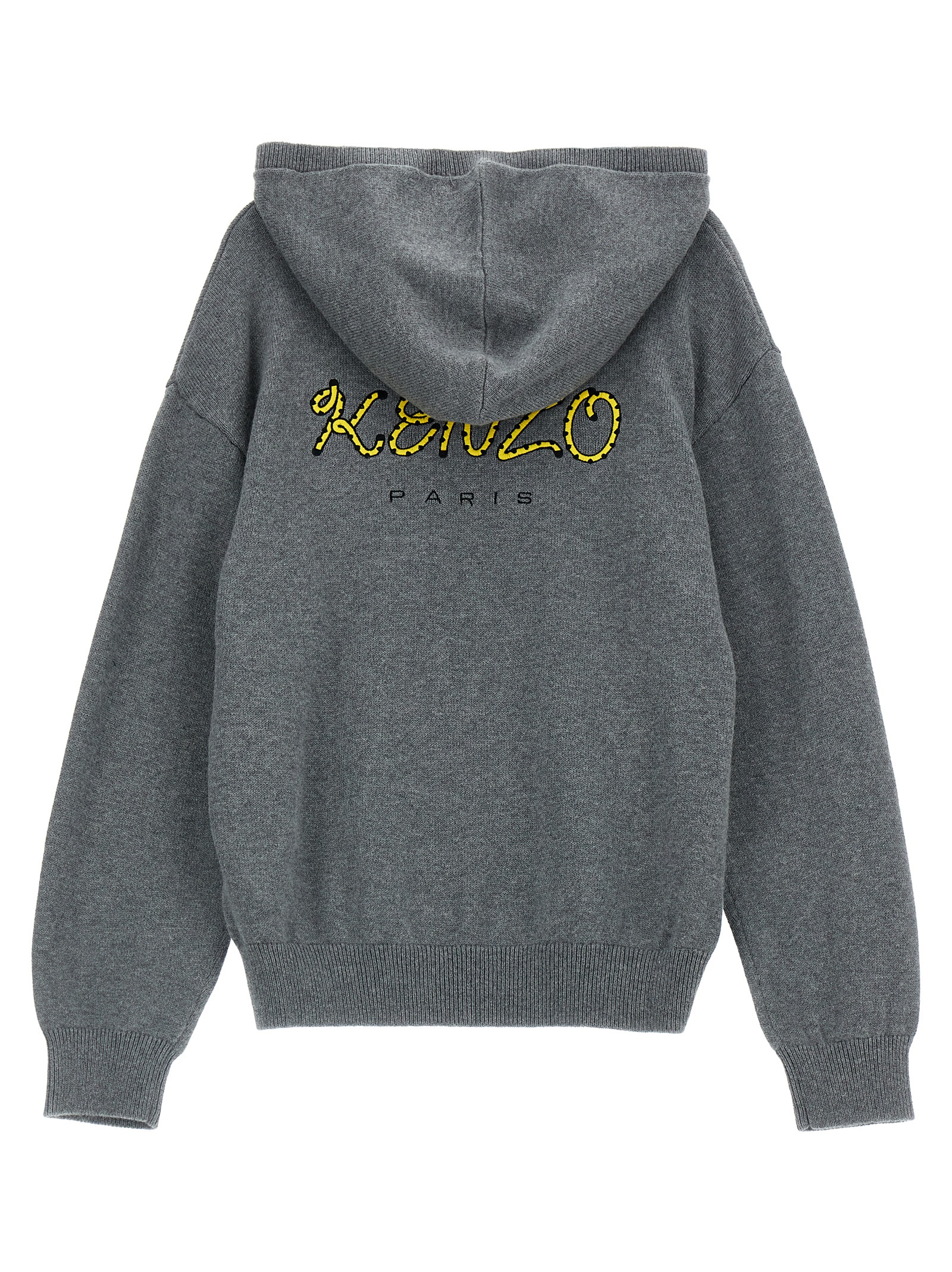 Logo embroidery hooded sweater K60771GREYMARL (KENZO / ニット・セーター・カーディガン ) | KENZO (ケンゾー)(1)