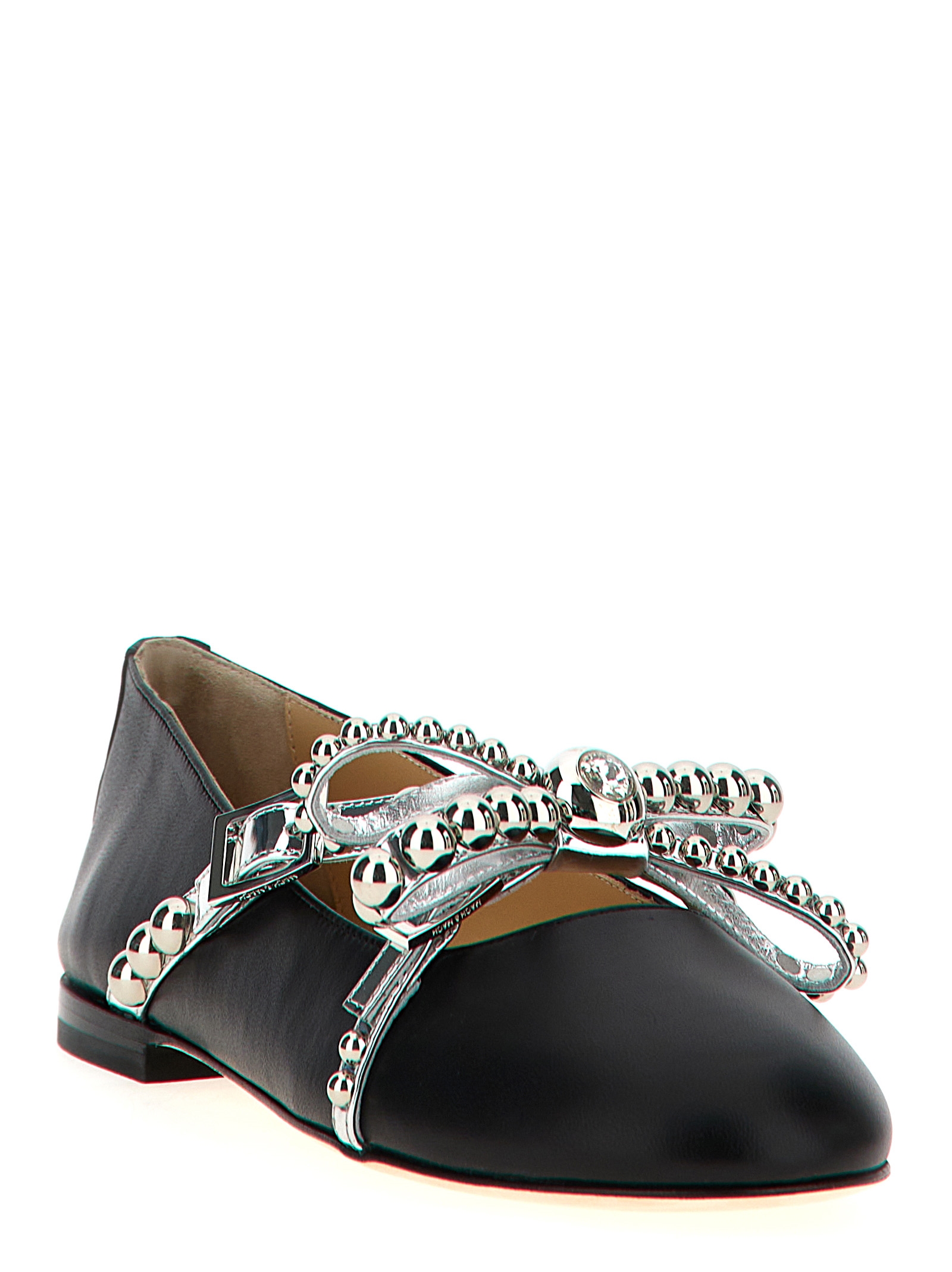 'Crystal Studs' ballet flats FW24S084210NAPB17 (MACH & MACH / フラットシューズ ) | MACH & MACH (マッハ&マッハ)(1)