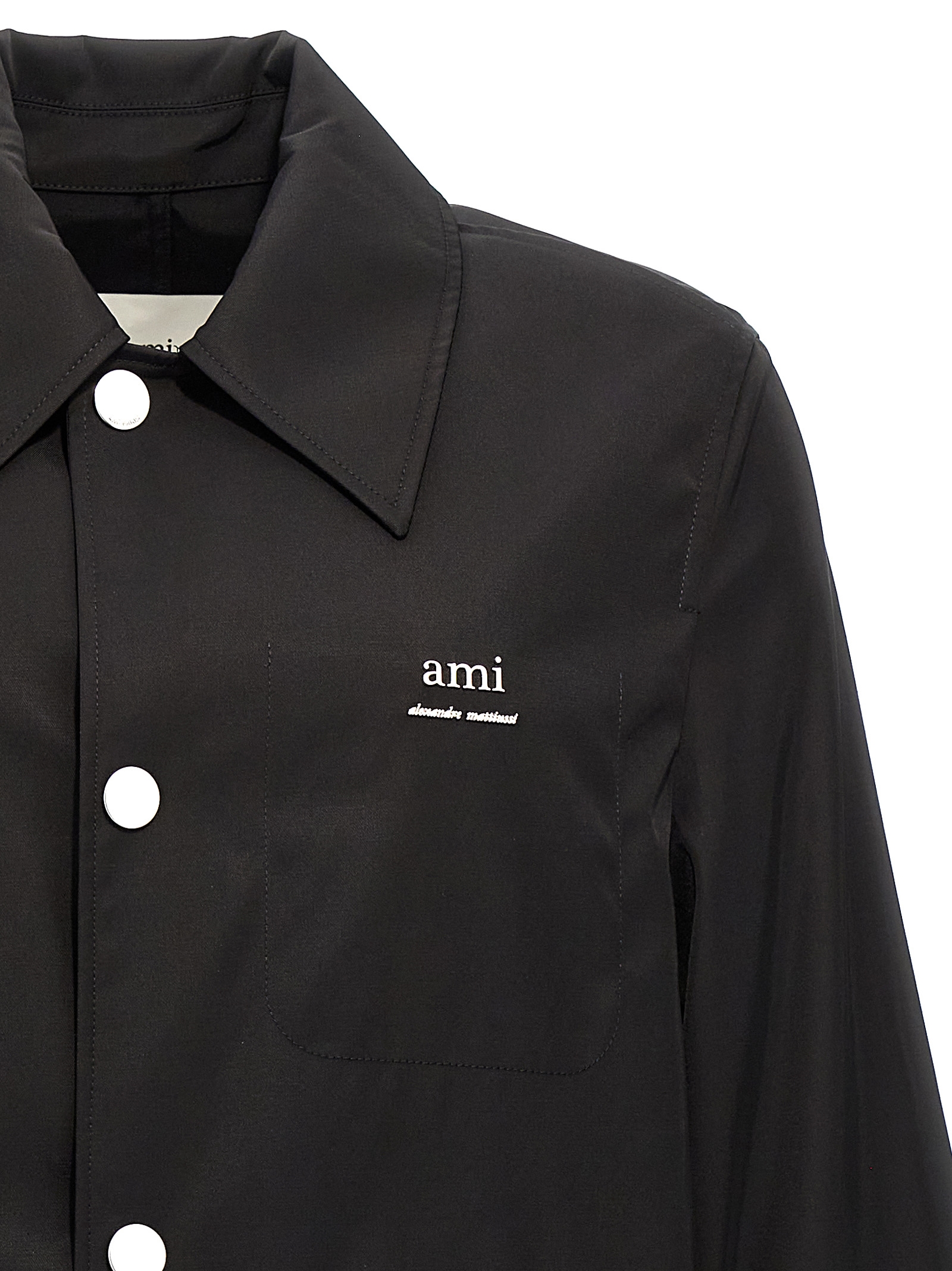 Technical twill trench coat UJK542PA0007001 (AMI Paris / コート ) | AMI Paris (アミパリス)(2)