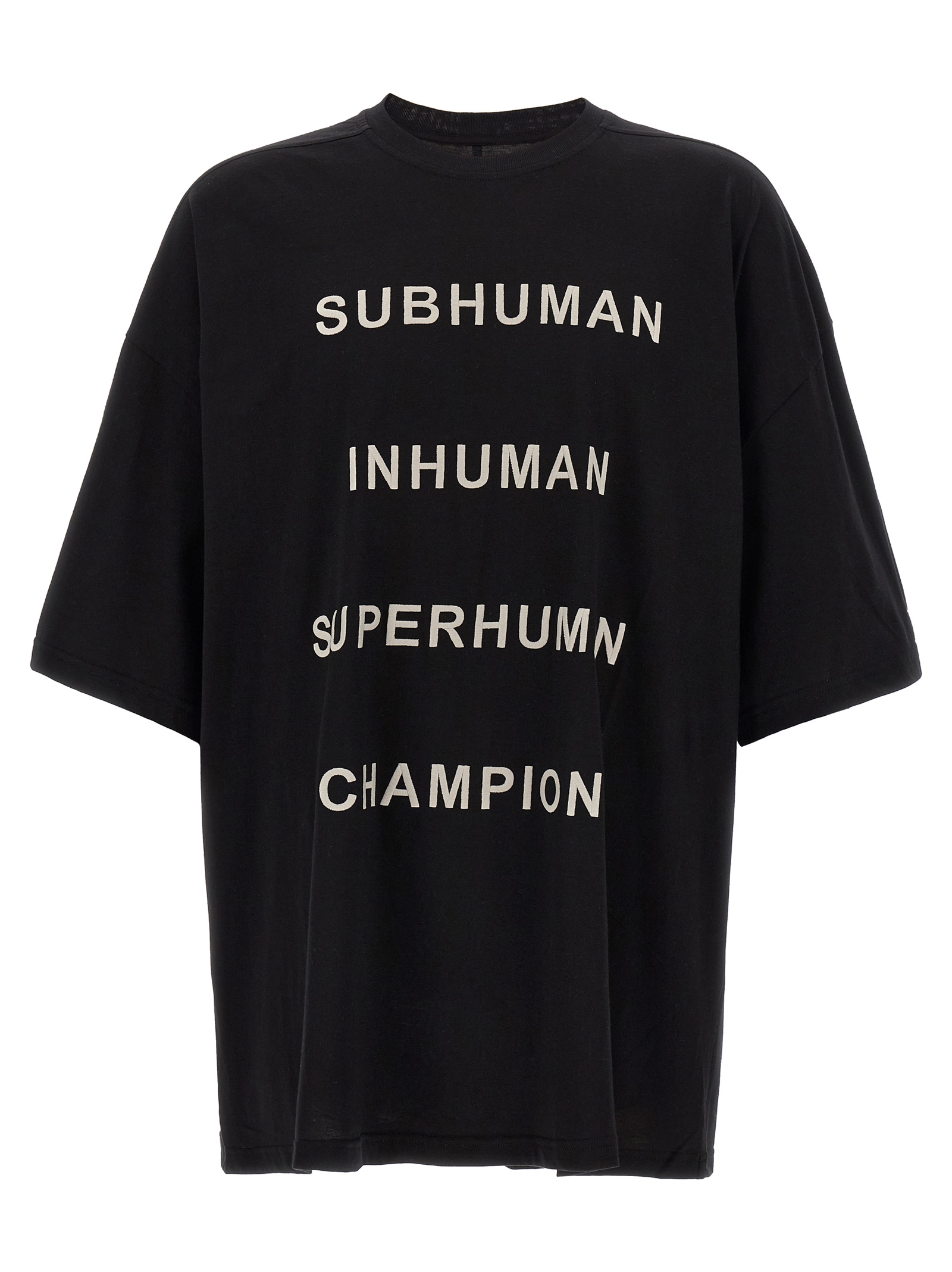 Tシャツ・カットソー RICK OWENS T-shirt Champion x Rick Owens (CW01E1675CHJG 09) Rick Owens X Champion logo-embroidered Cotton T-shirt
