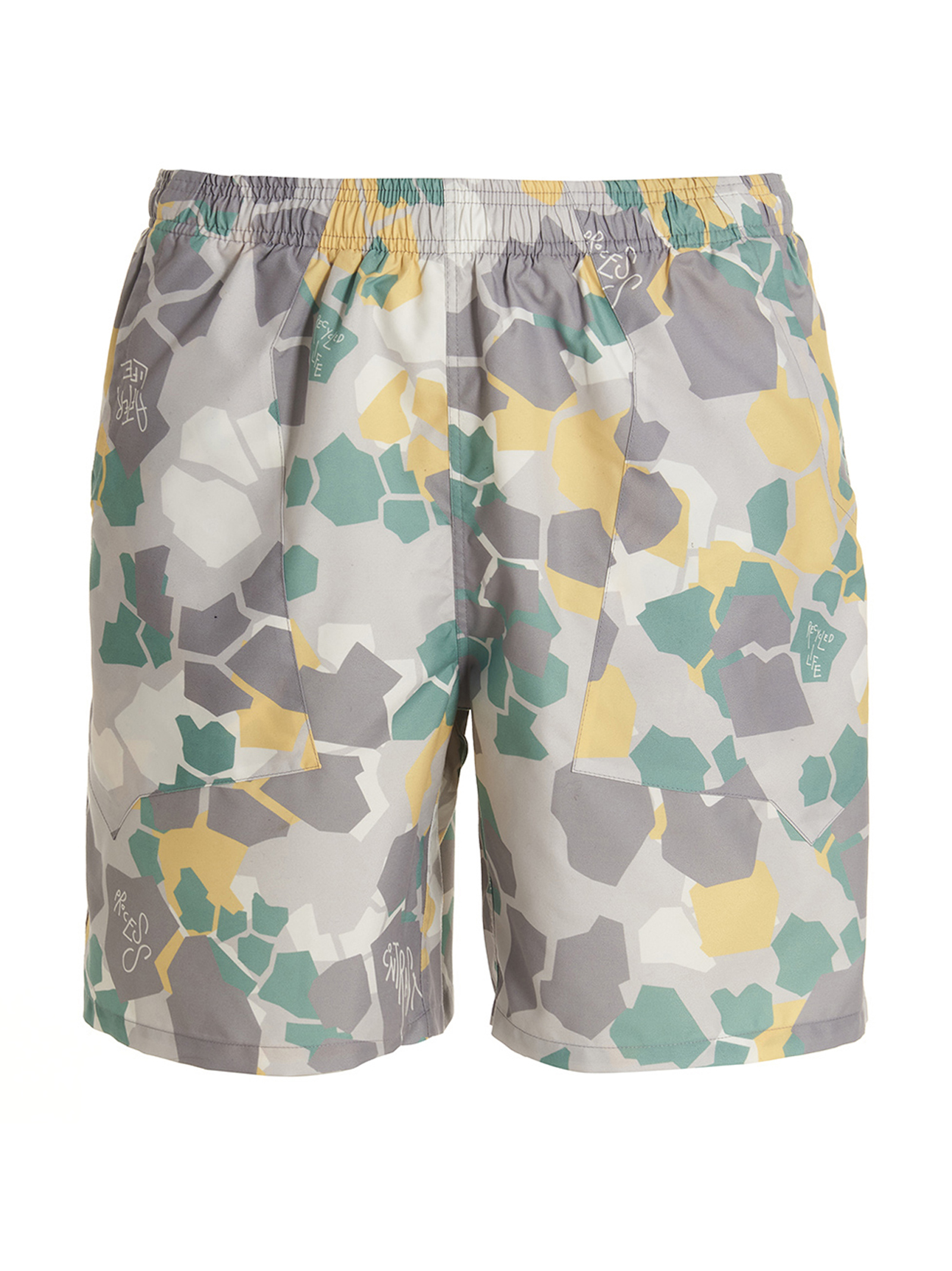 Printed beach shorts OBJ00230714YELCAM (Objects IV Life / スイムウェア ) | Objects IV Life (オブジェクツ フォー ライフ)