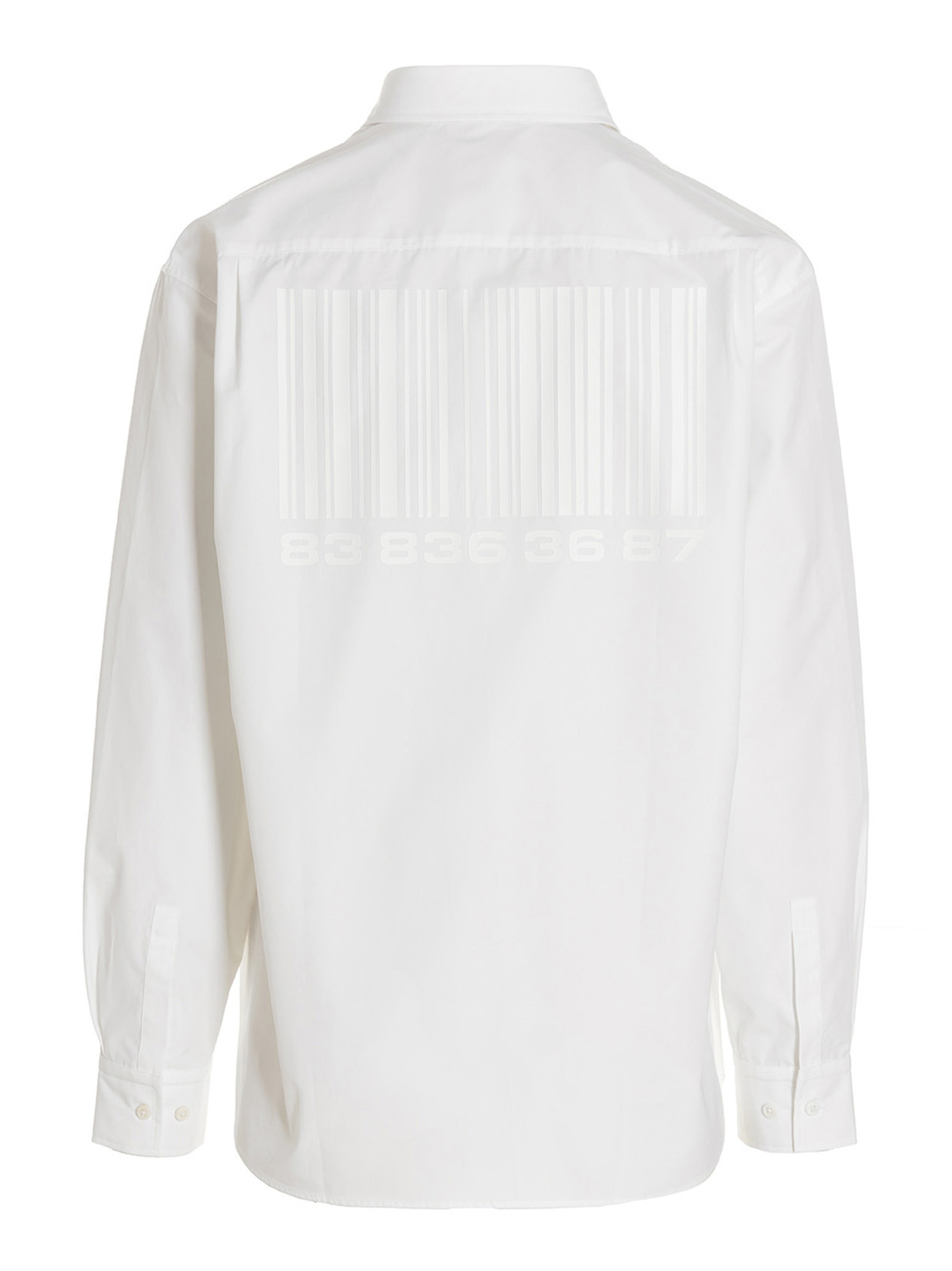 'Barcode' shirt VL16SH140WWHITE (VTMNTS / シャツ・ブラウス ) | VTMNTS (ブイティーエムエヌティーエス)(1)