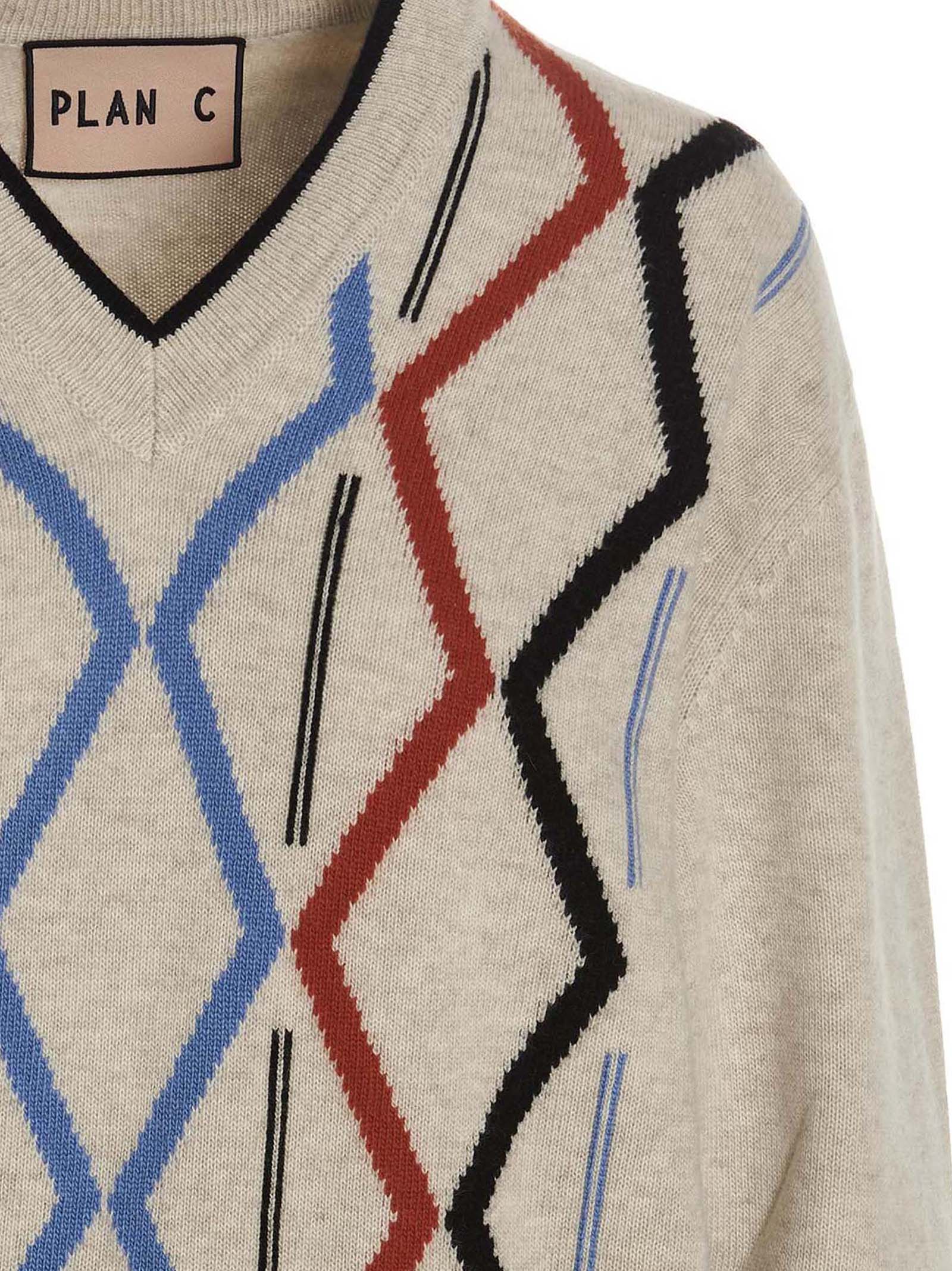 Jacquard sweater MVCME01KG0FW009ROW27 (PLAN C / ニット・セーター・カーディガン ) | PLAN C (プラン シー)(2)