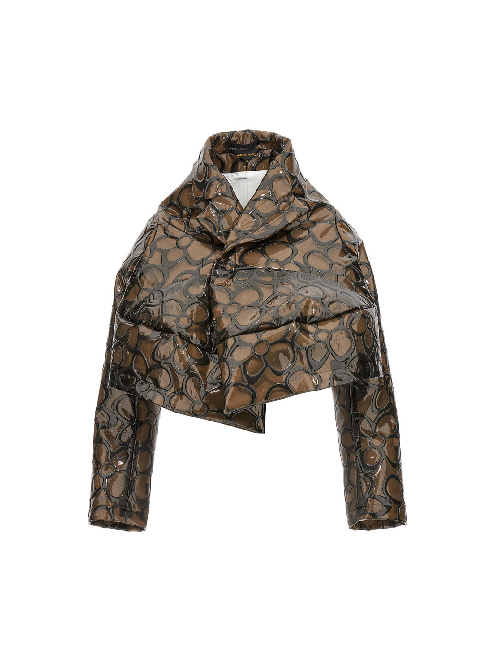 Floral PVC cropped jacket GKJ0270511 (Comme Des Garçons / カジュアルジャケット・ベスト ) | Comme Des Garçons (コムデギャルソン)