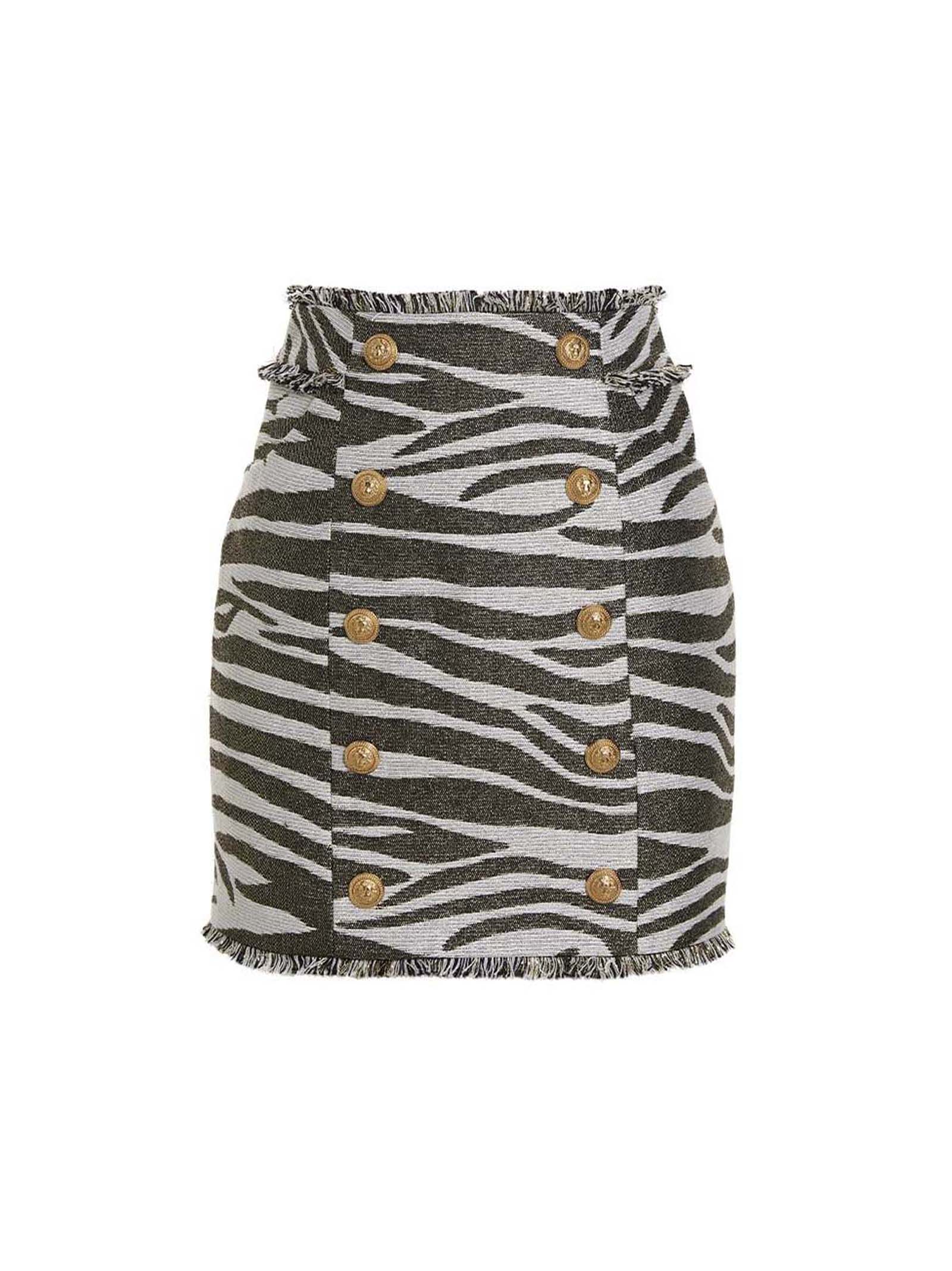 'Lurex Zebra' skirt AF1LB815VC80GAD (Balmain / スカート ) | Balmain (バルマン)
